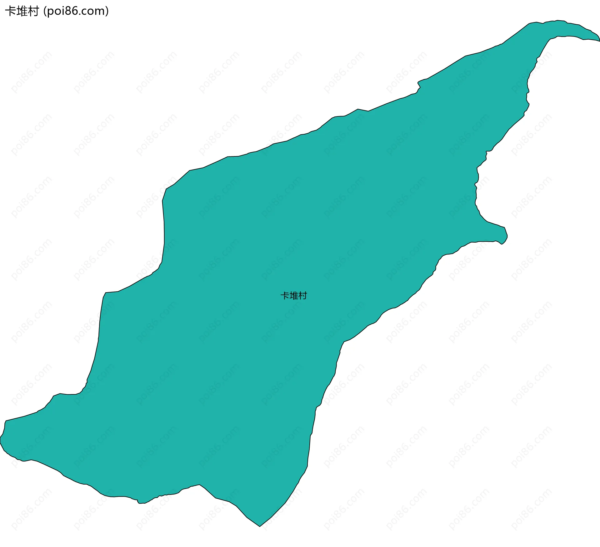 卡堆村边界地图