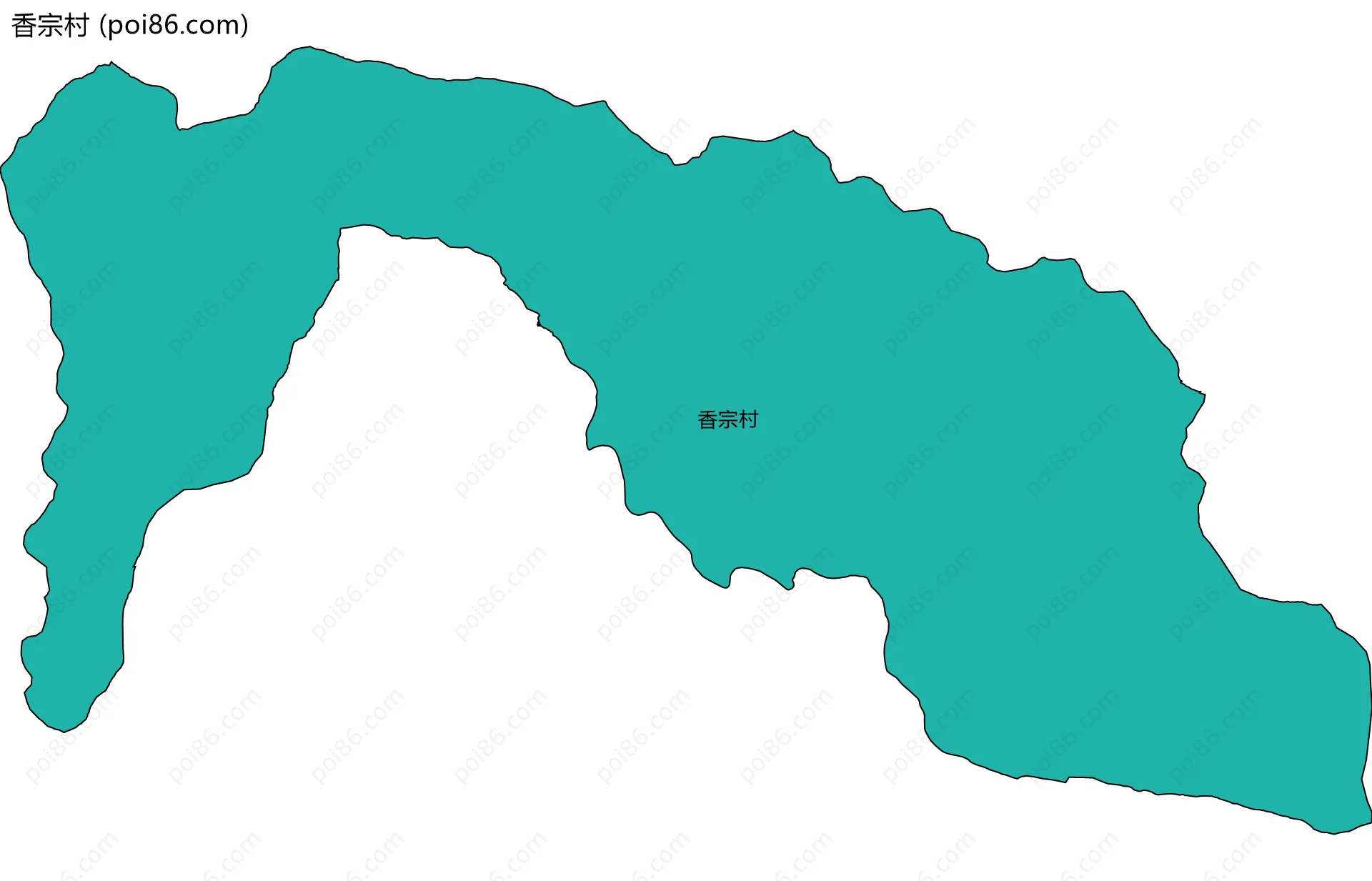 香宗村边界地图