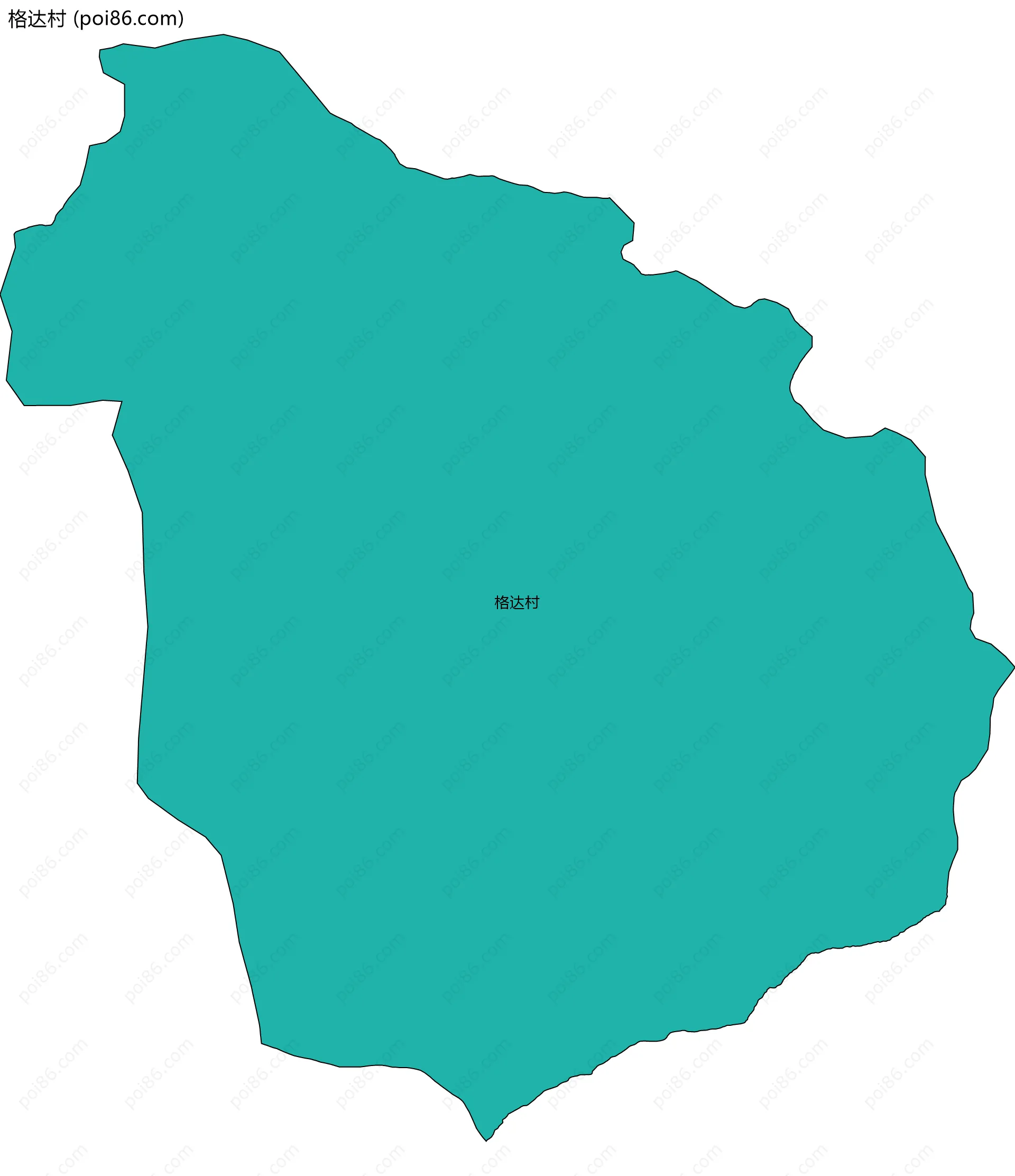 格达村边界地图