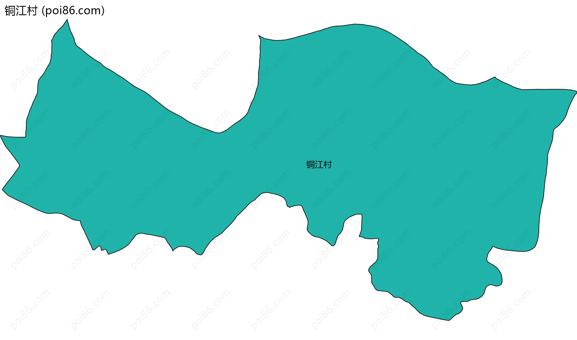 铜江村边界地图