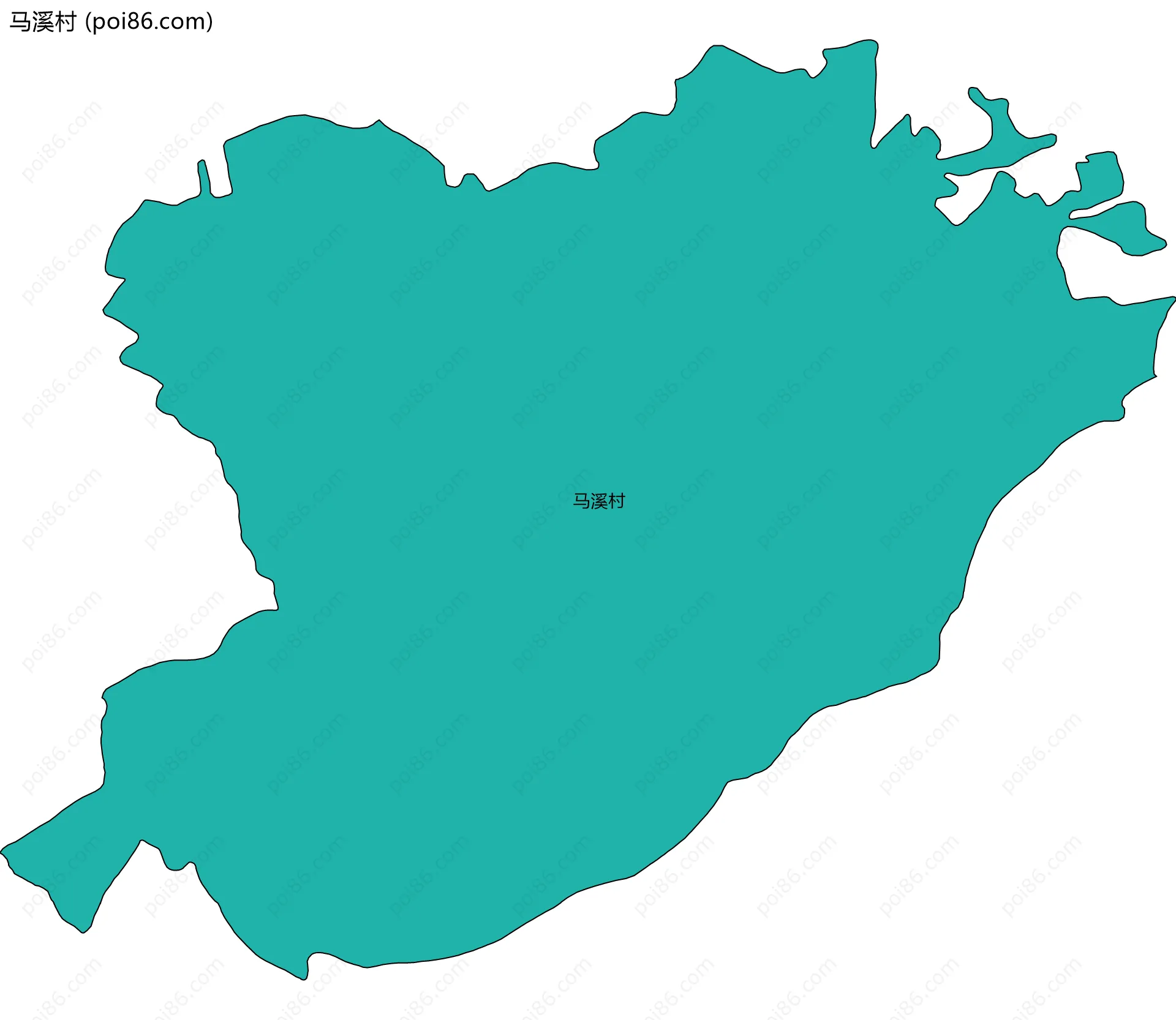 马溪村边界地图