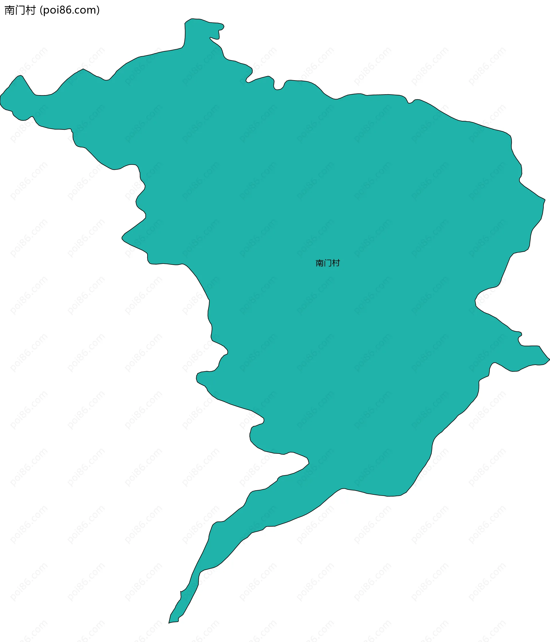 南门村边界地图