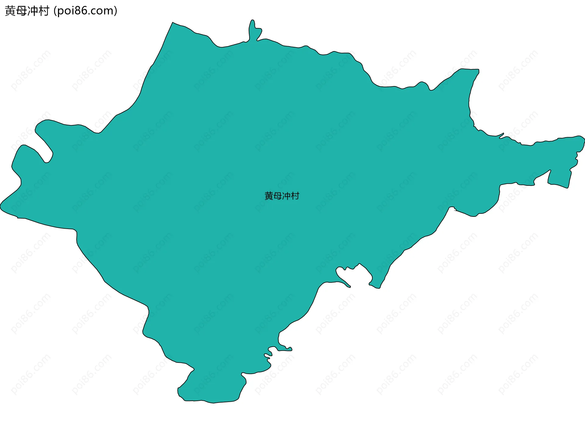 黄母冲村边界地图