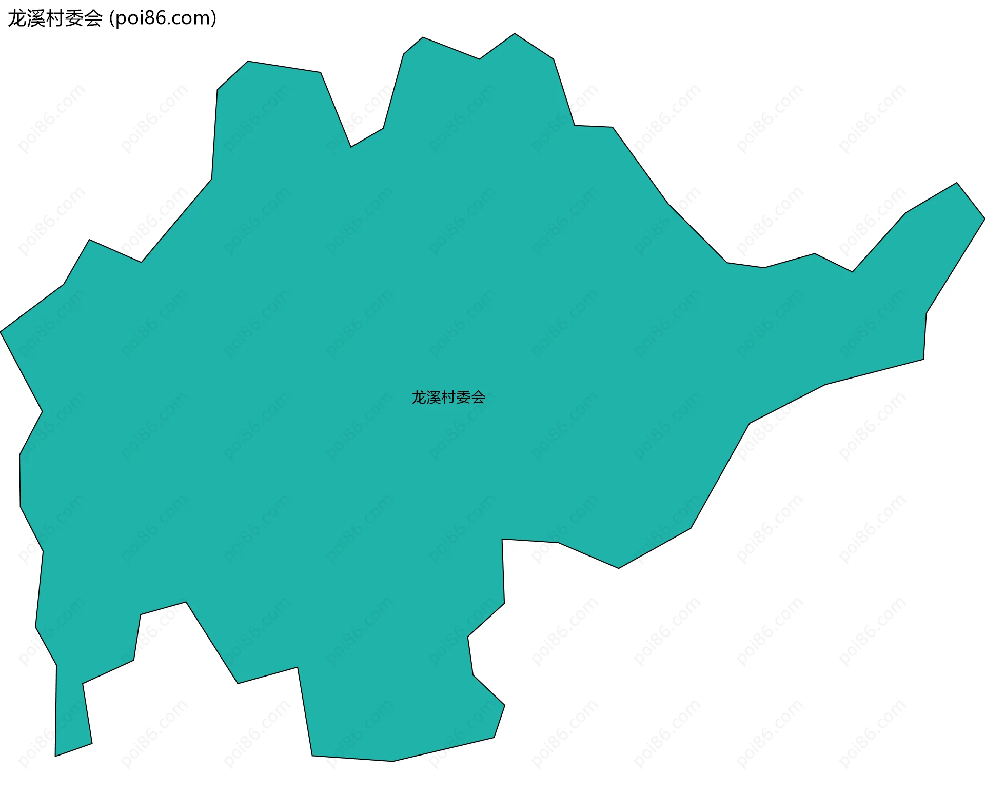 龙溪村委会边界地图