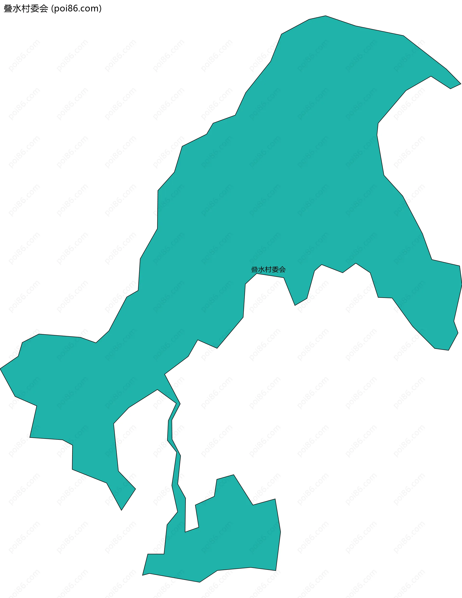 叠水村委会边界地图