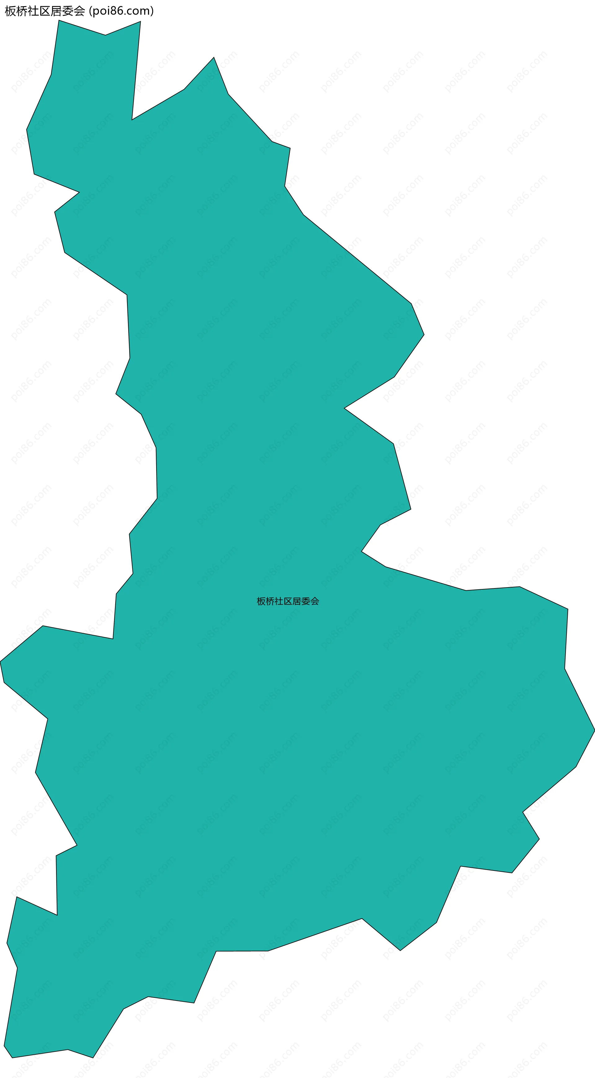 板桥社区居委会边界地图