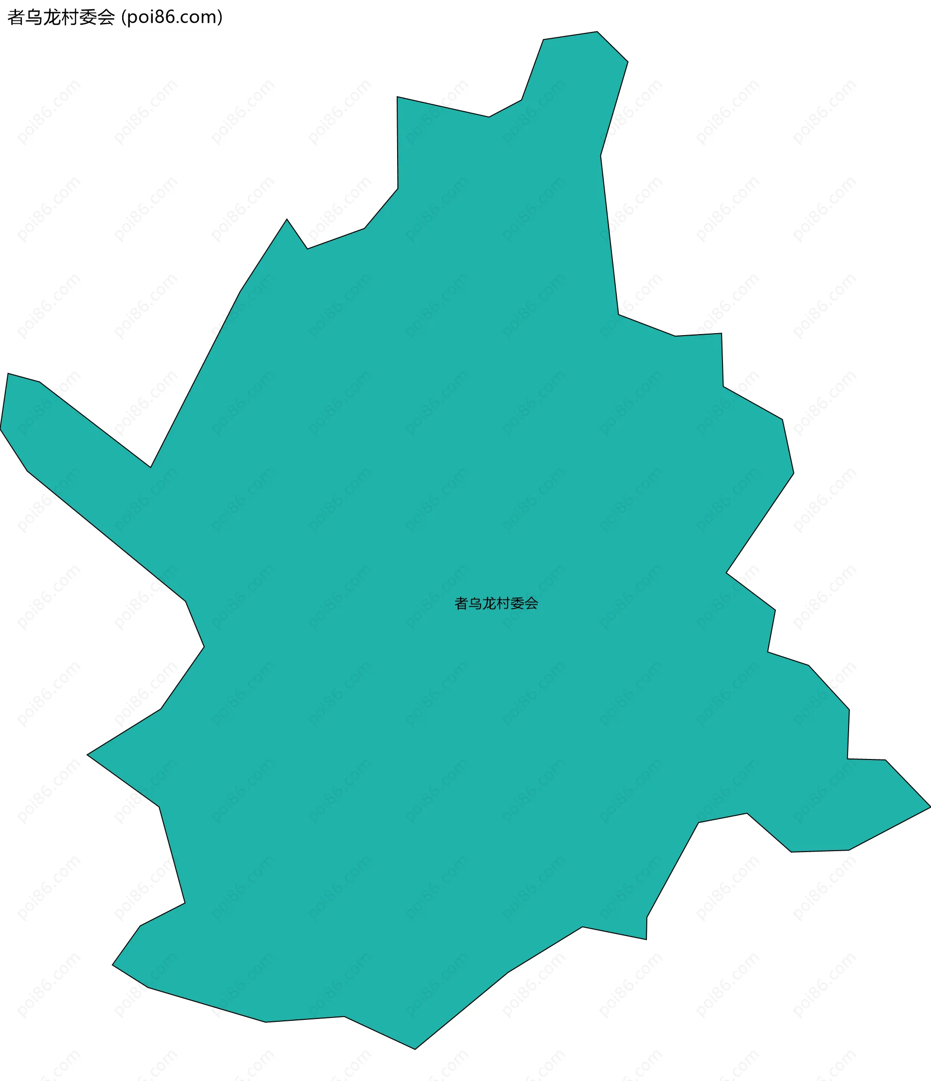 者乌龙村委会边界地图