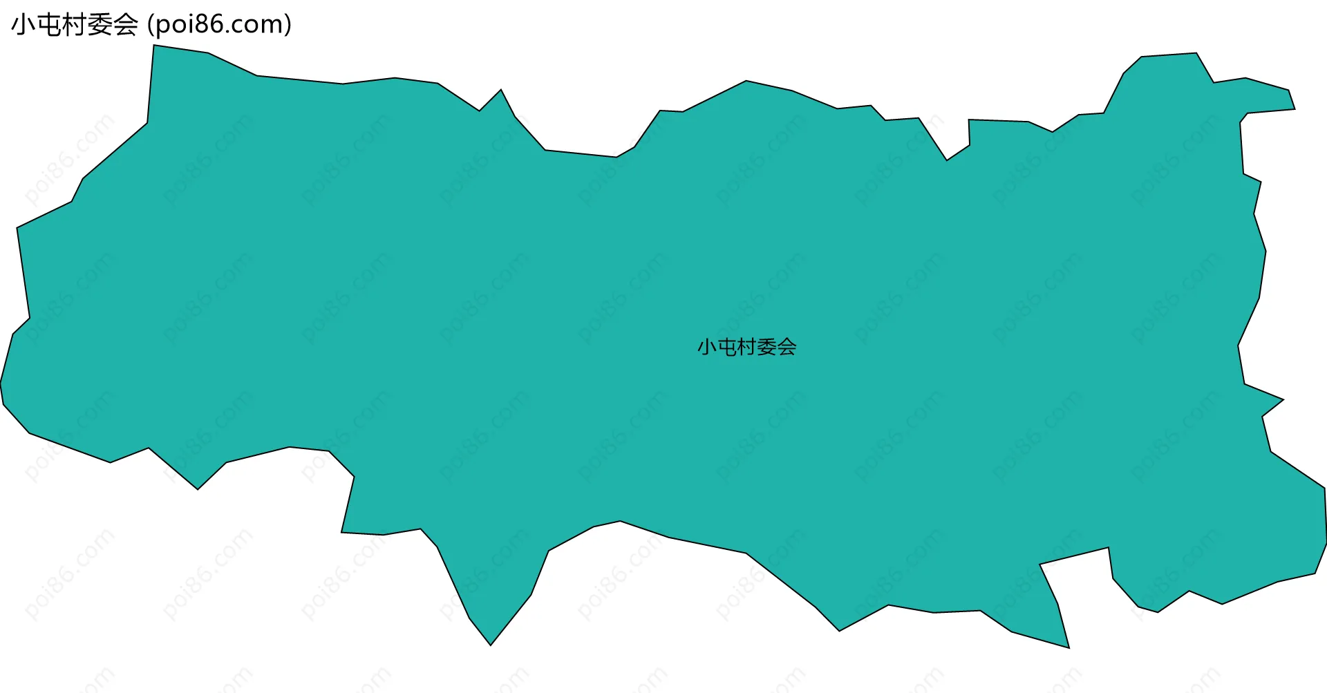 小屯村委会边界地图