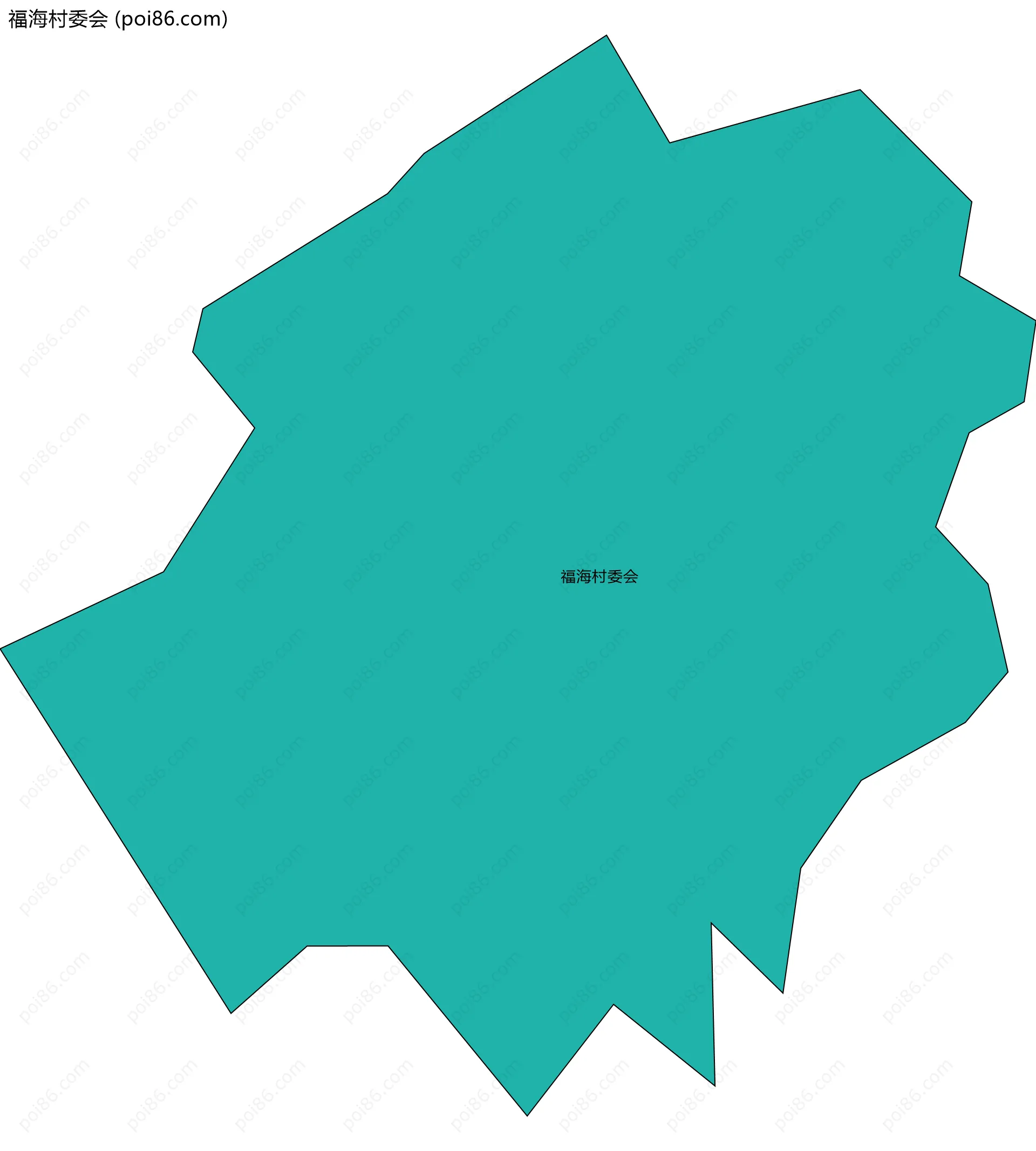 福海村委会边界地图