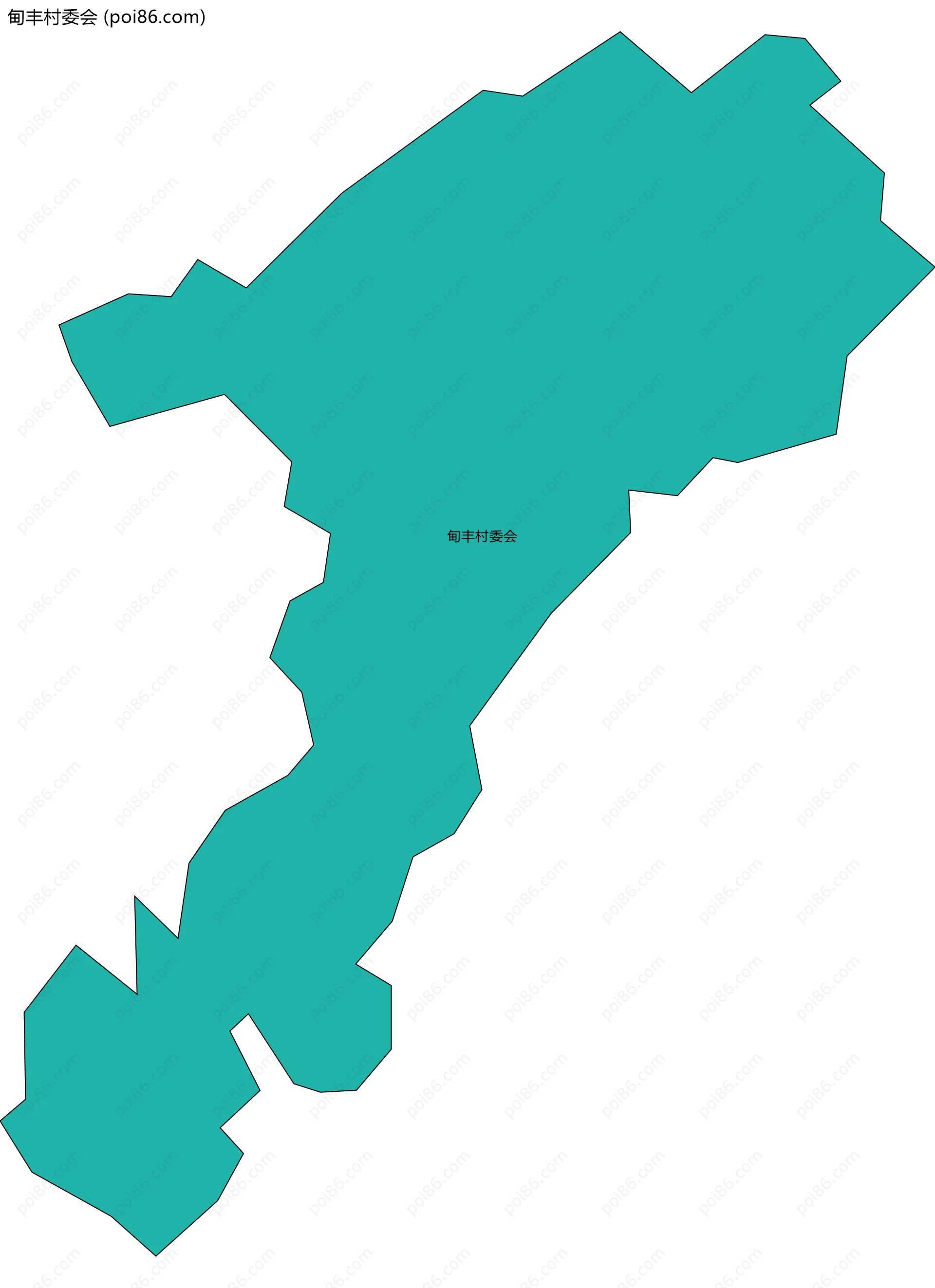 甸丰村委会边界地图