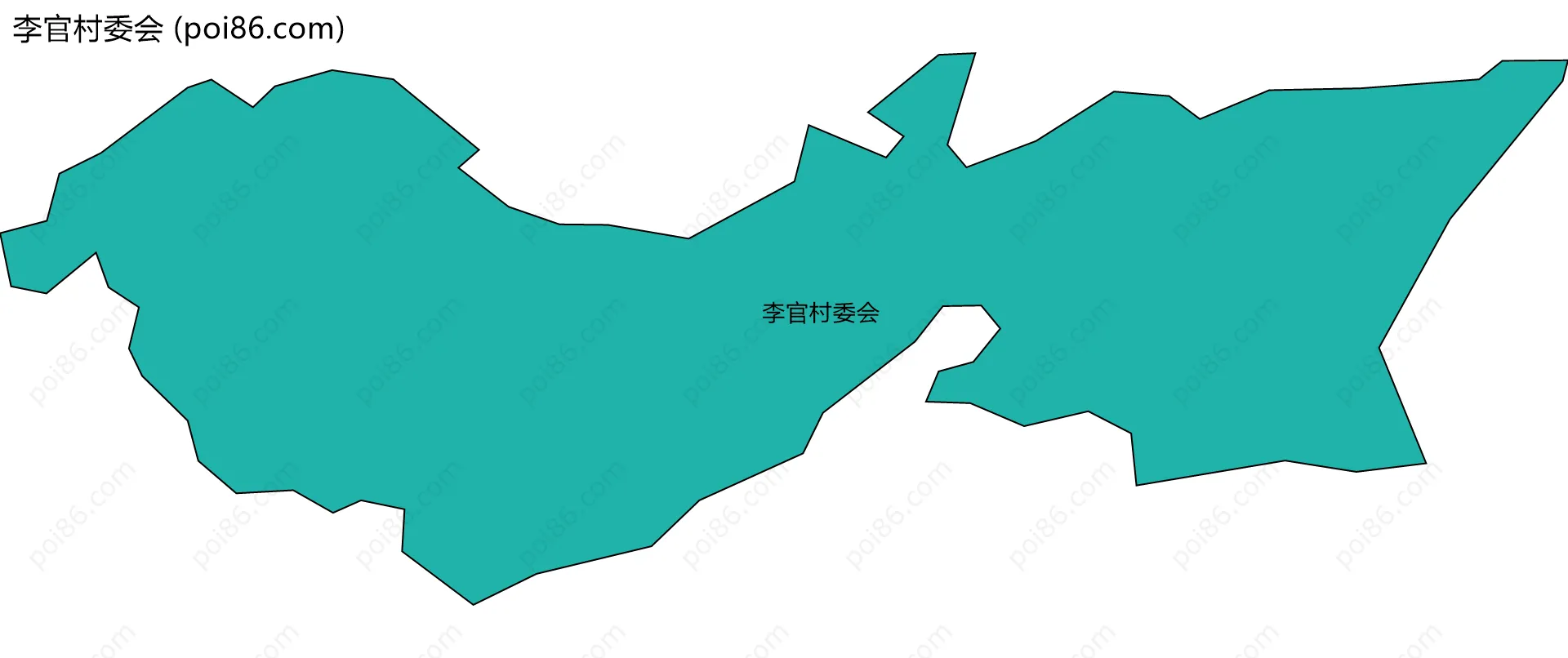 李官村委会边界地图