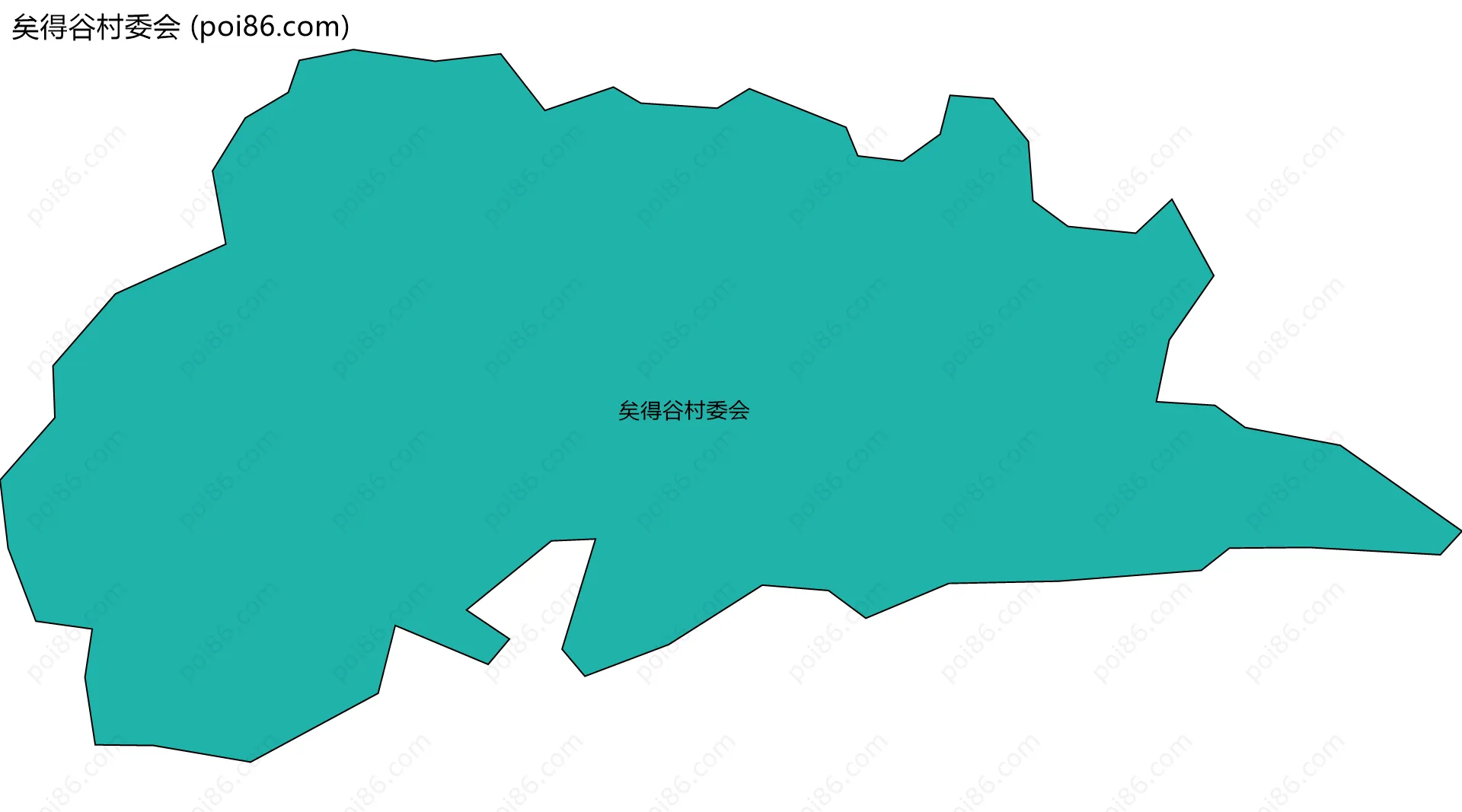 矣得谷村委会边界地图