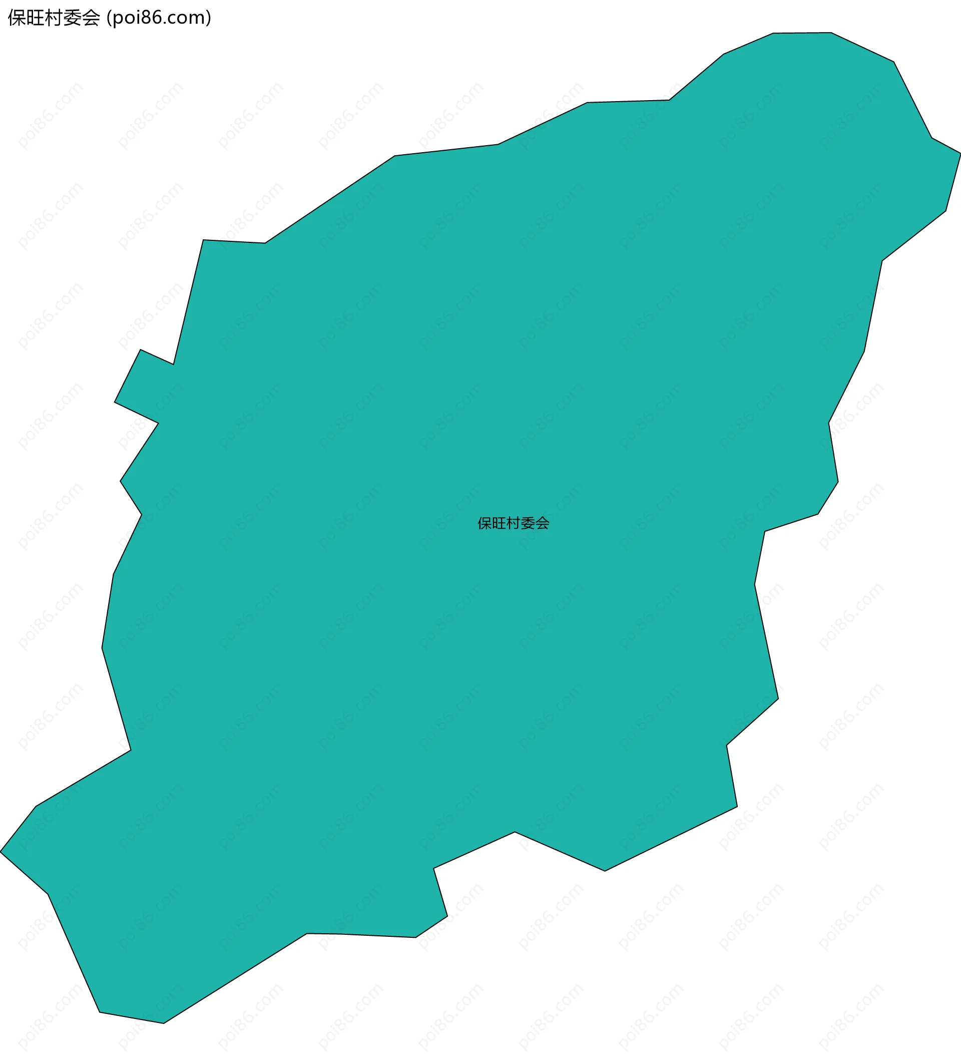 保旺村委会边界地图