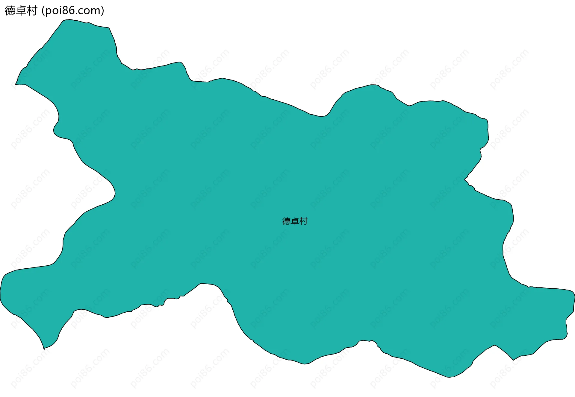 德卓村边界地图