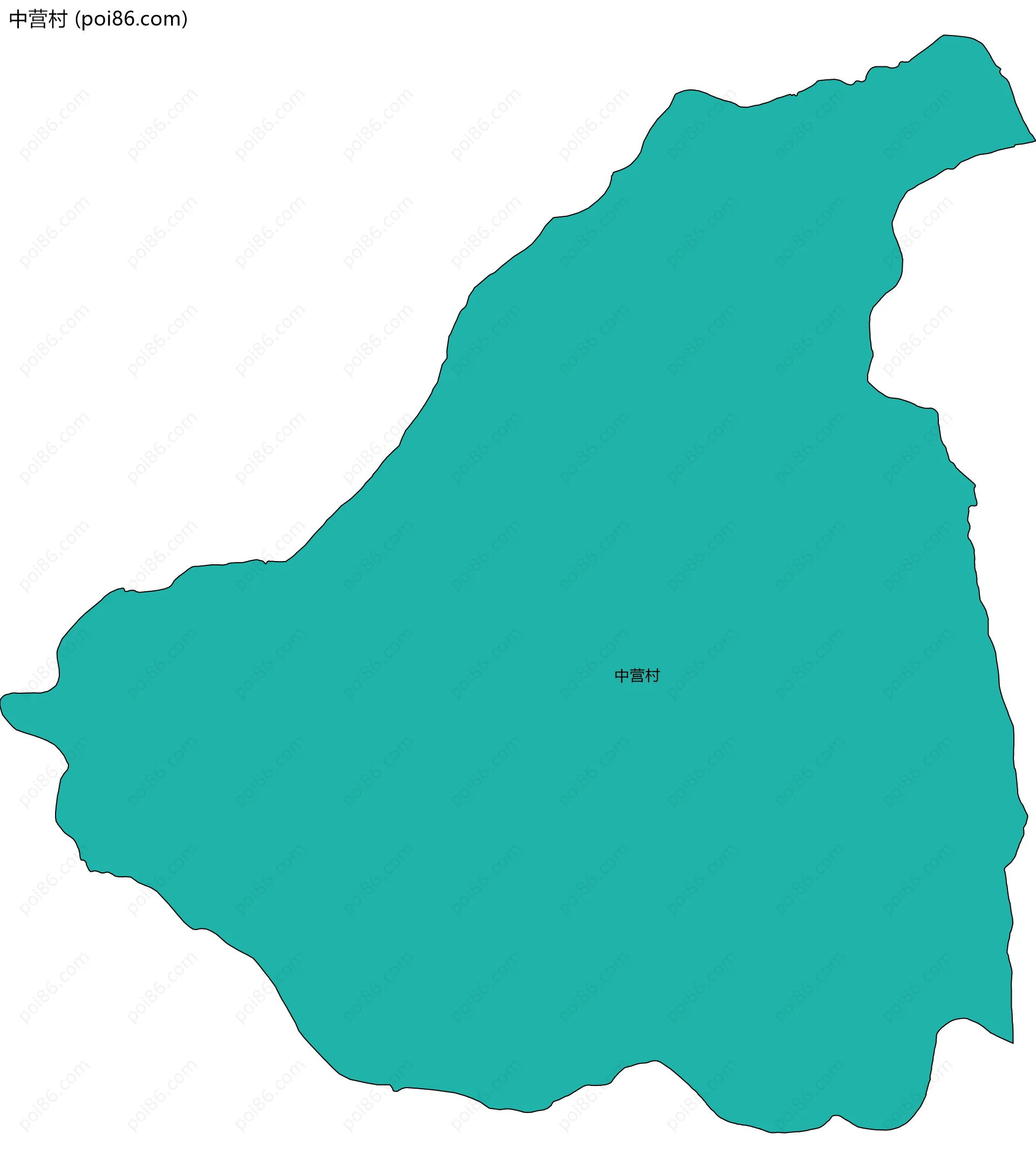 中营村边界地图