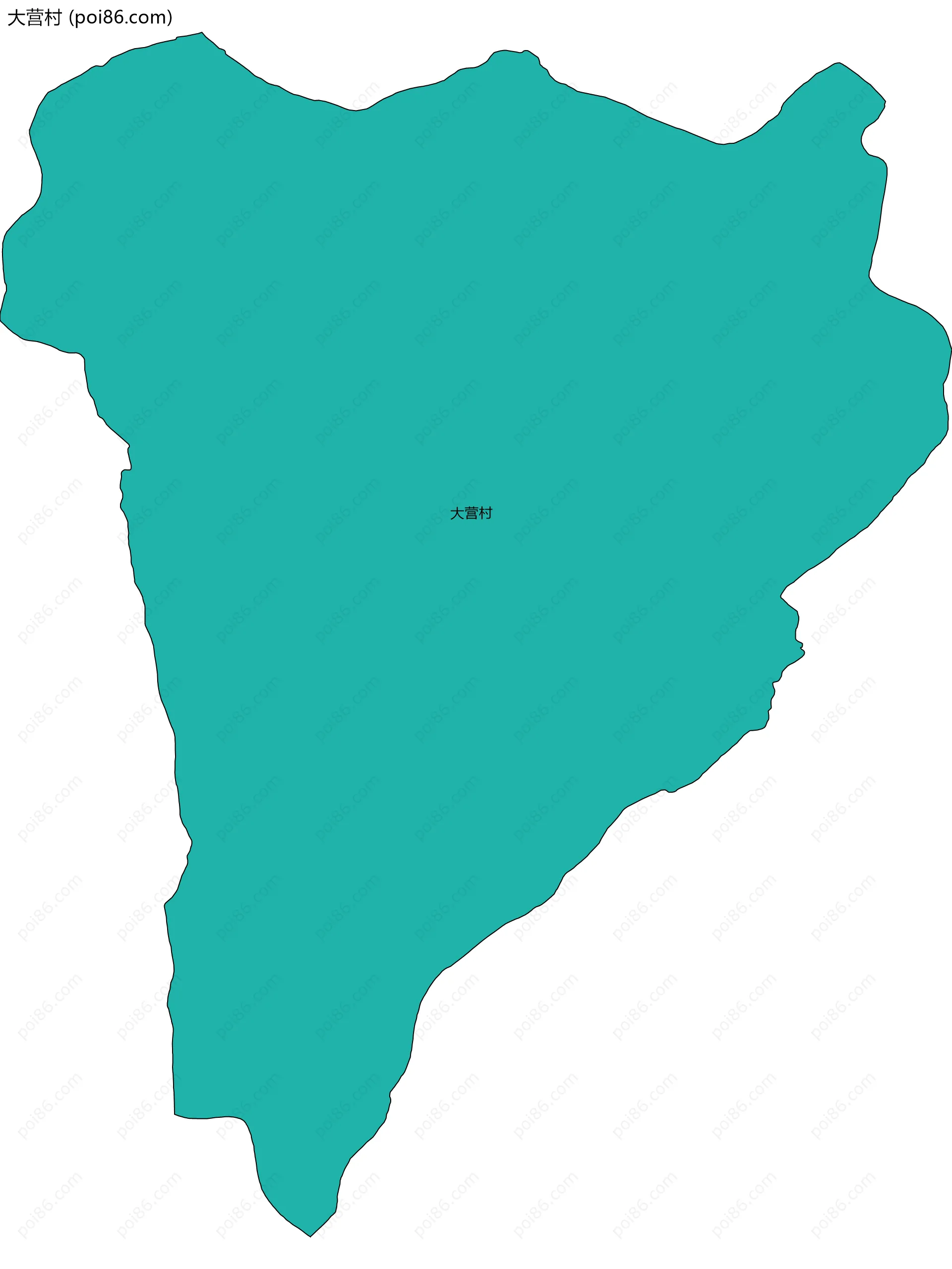 大营村边界地图