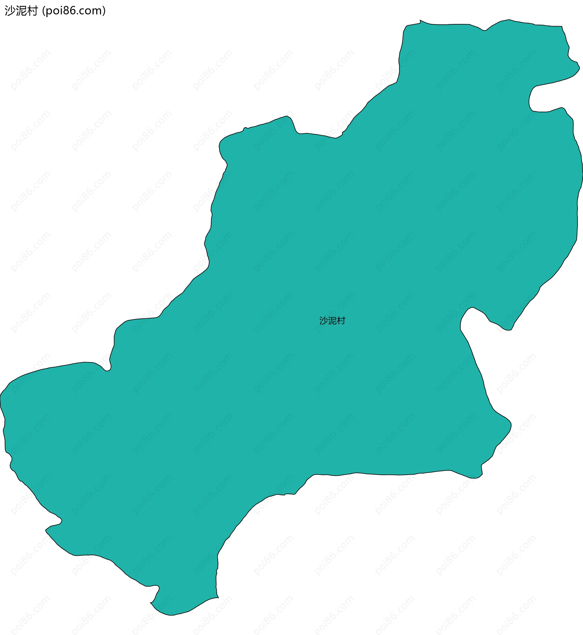 沙泥村边界地图