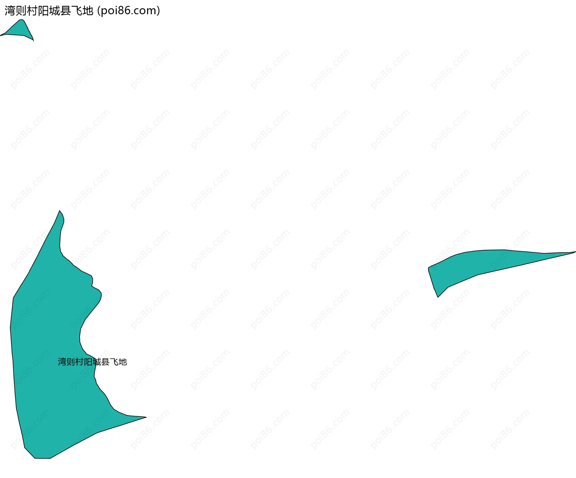 湾则村阳城县飞地边界地图
