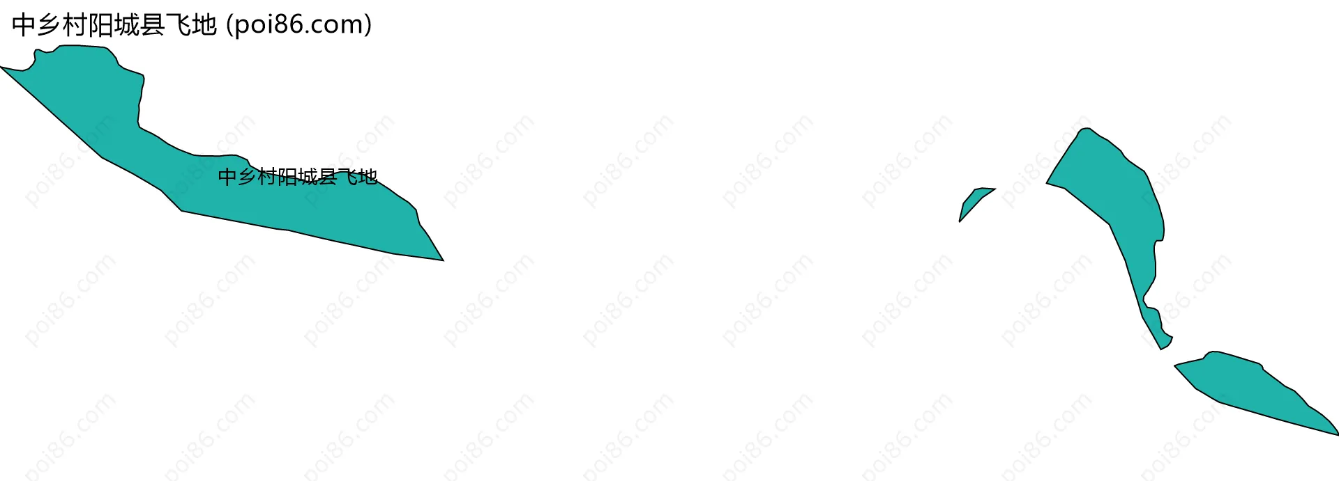 中乡村阳城县飞地边界地图