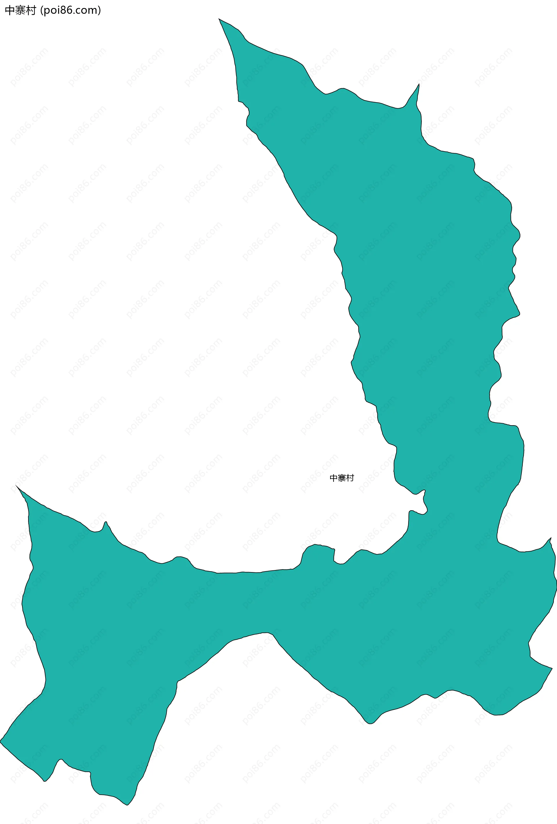 中寨村边界地图