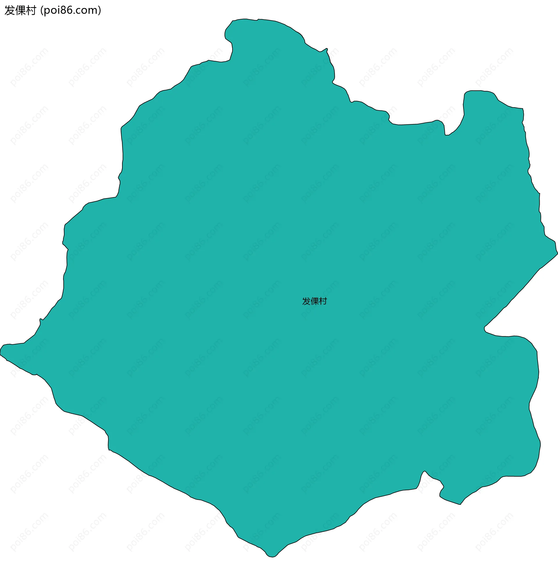 发倮村边界地图