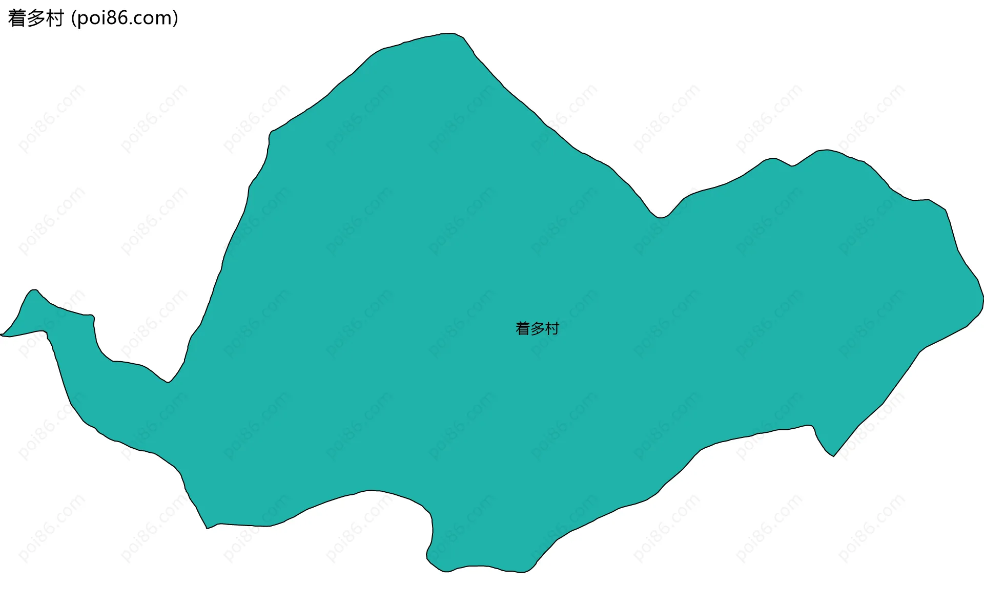 着多村边界地图