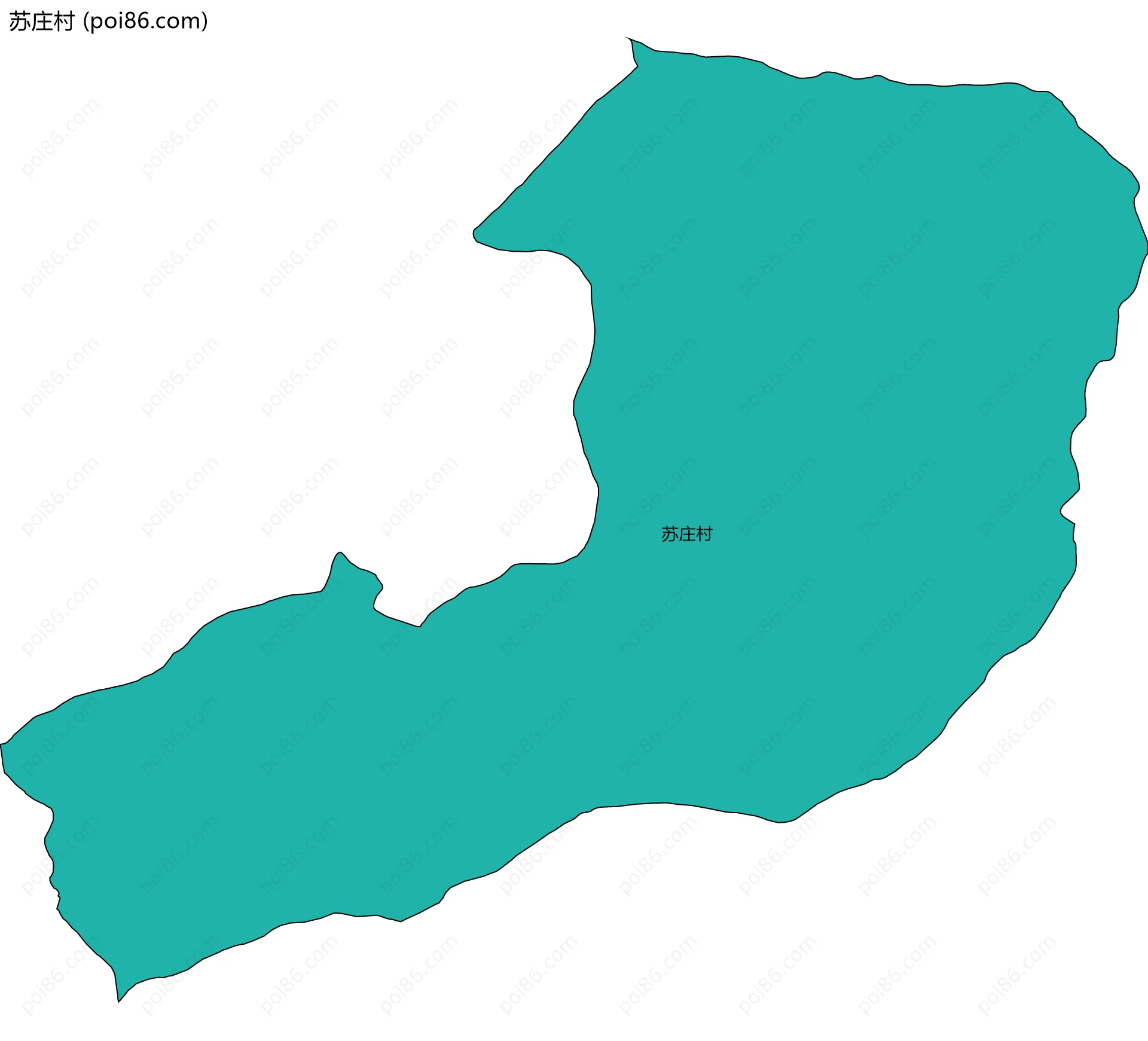 苏庄村边界地图