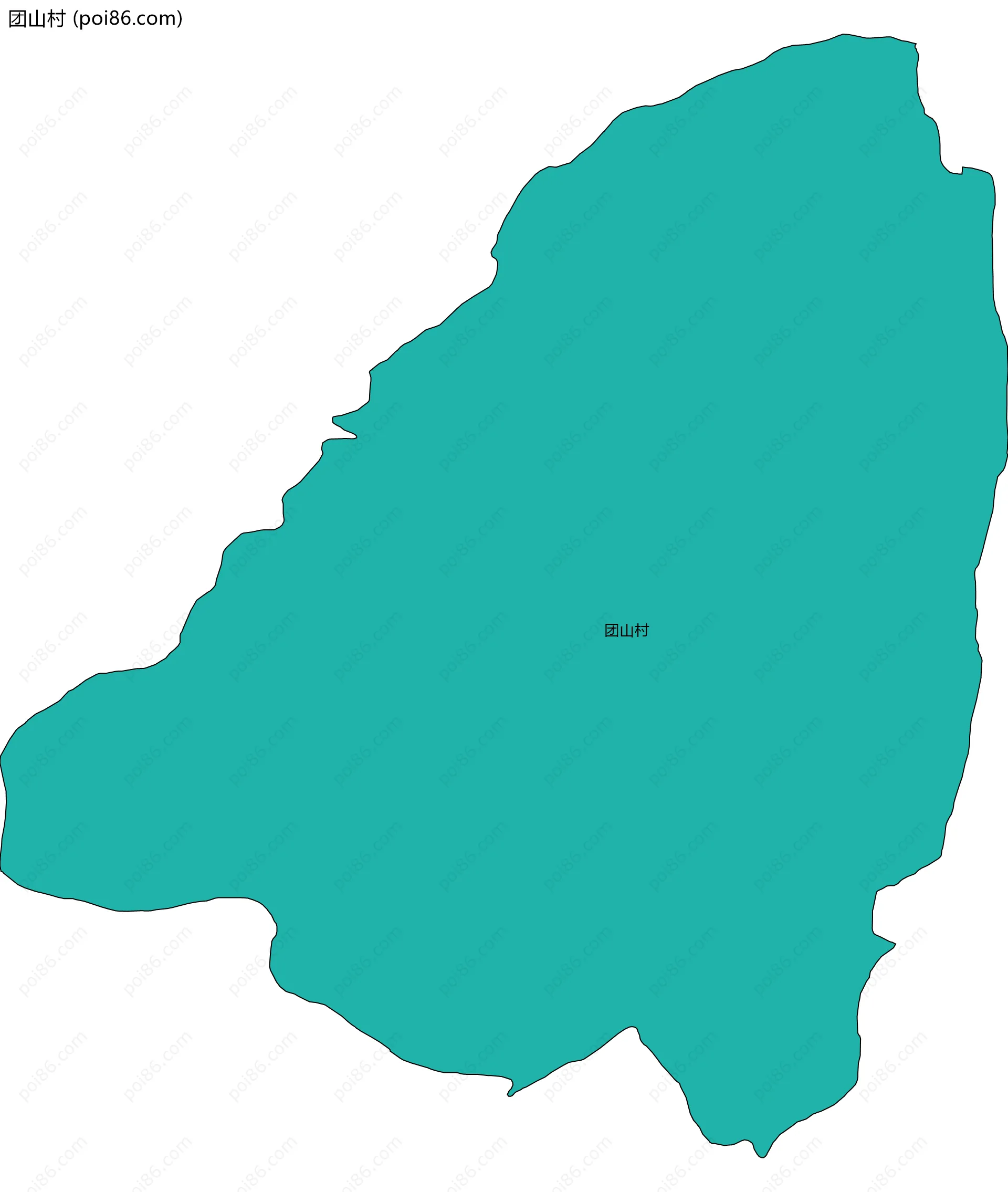 团山村边界地图