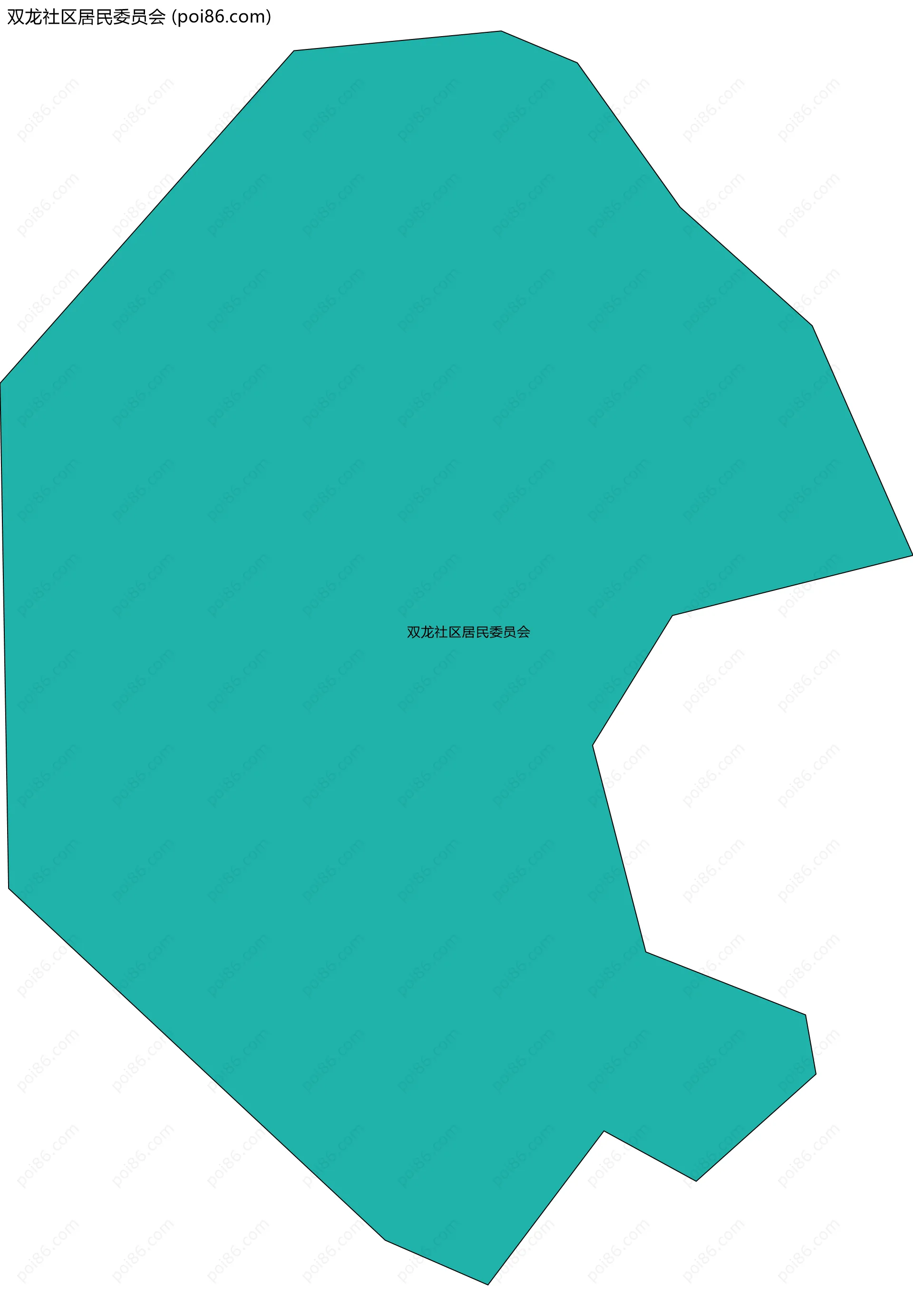 双龙社区居民委员会边界地图