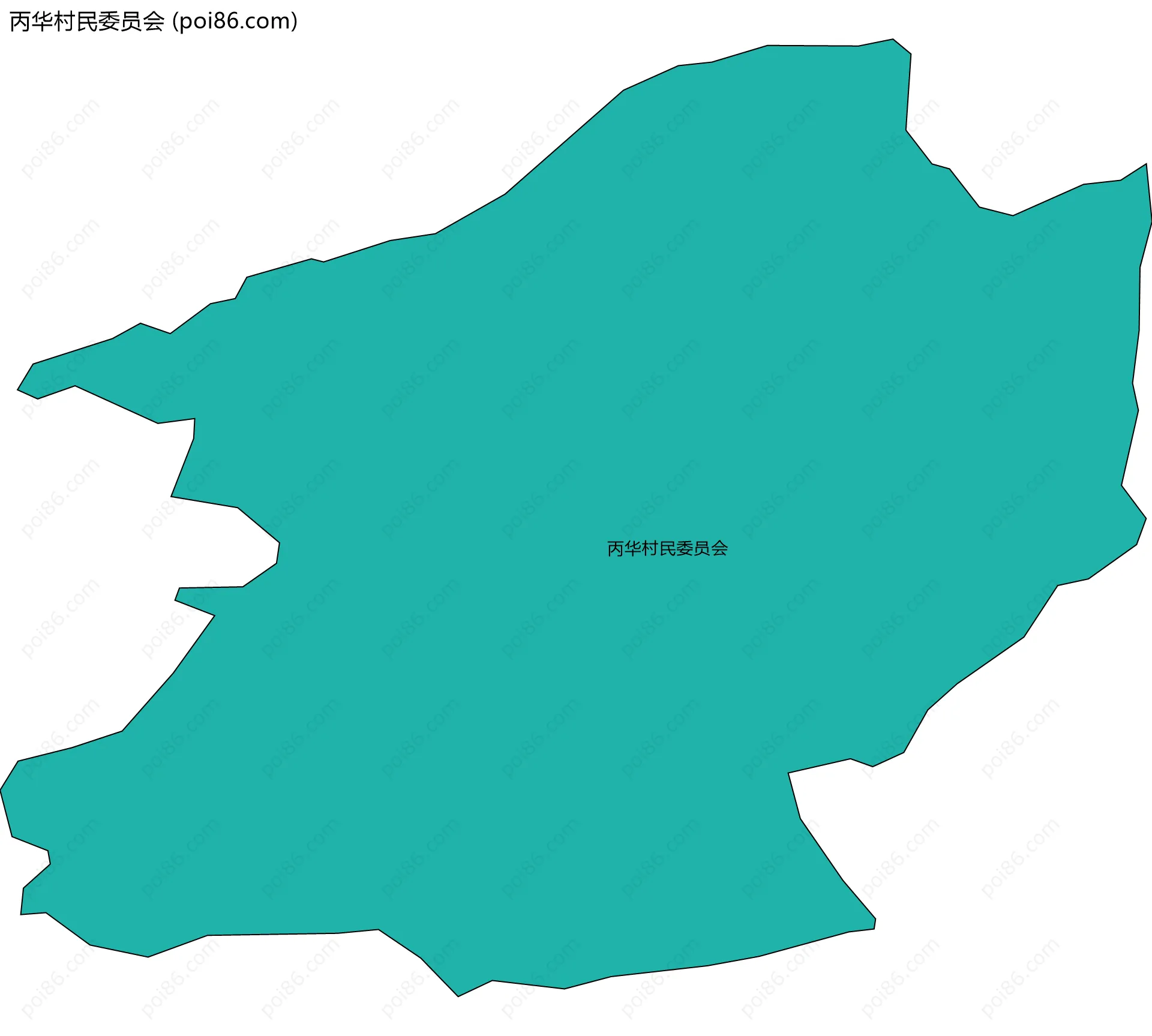 丙华村民委员会边界地图