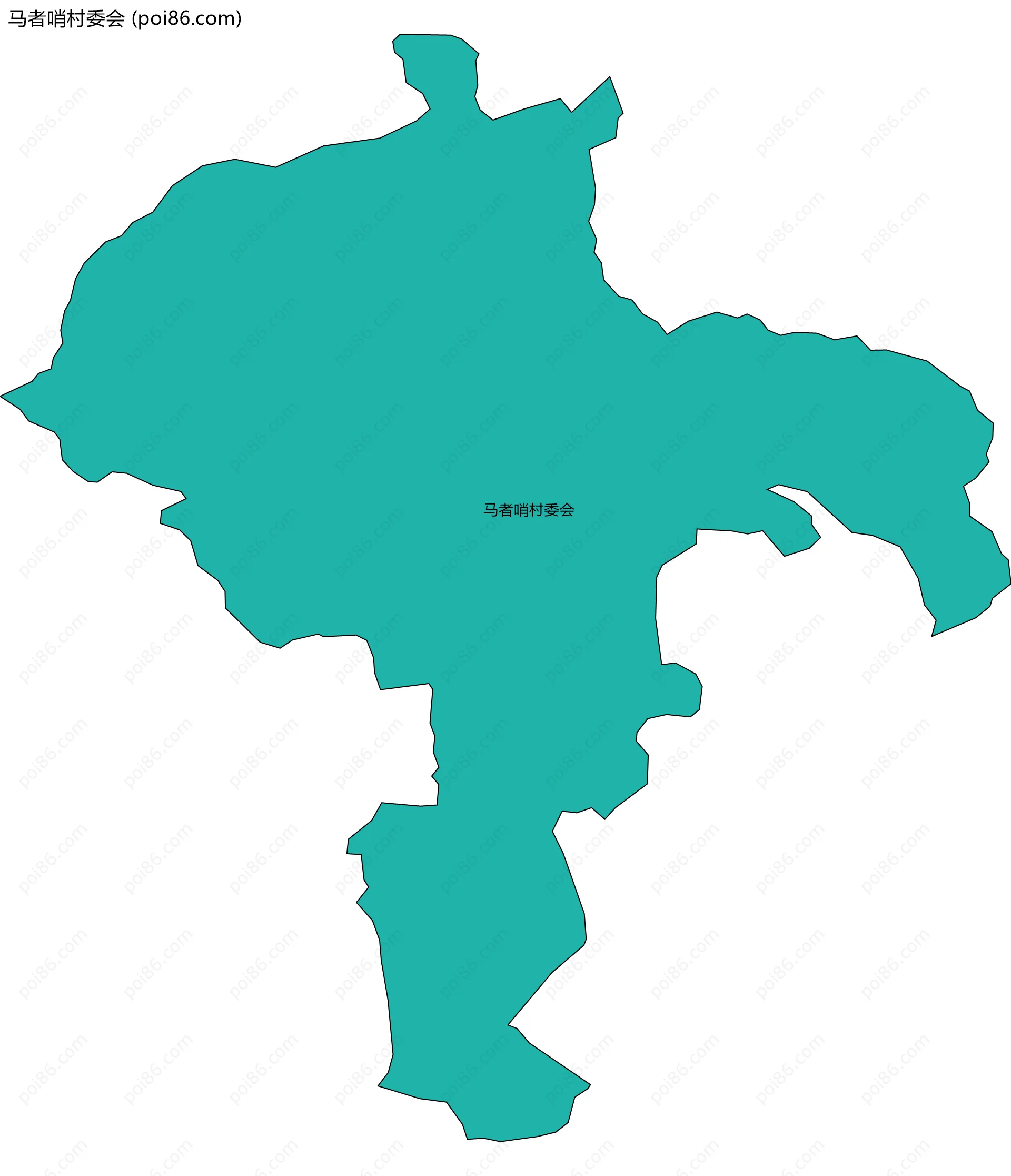 马者哨村委会边界地图