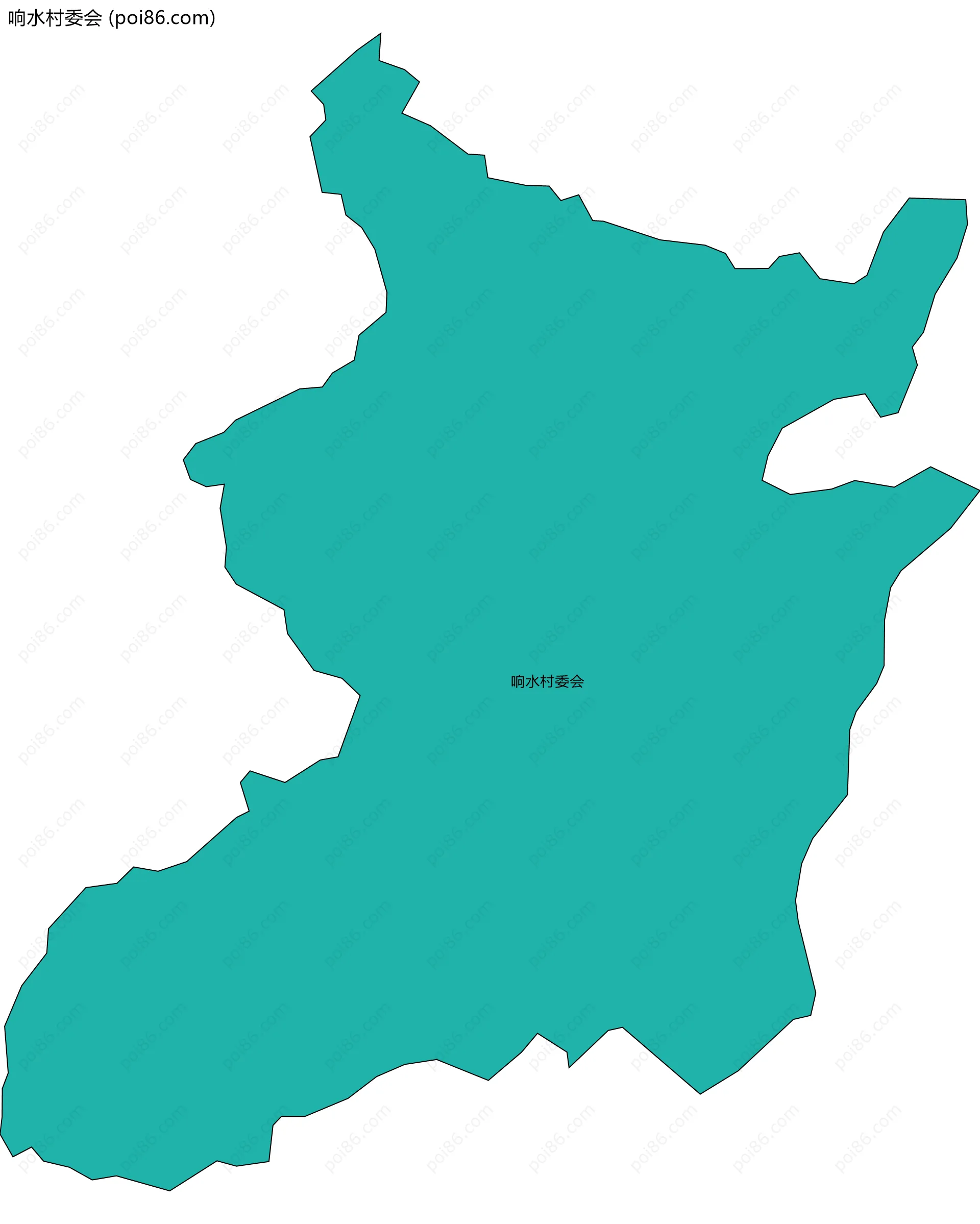 响水村委会边界地图