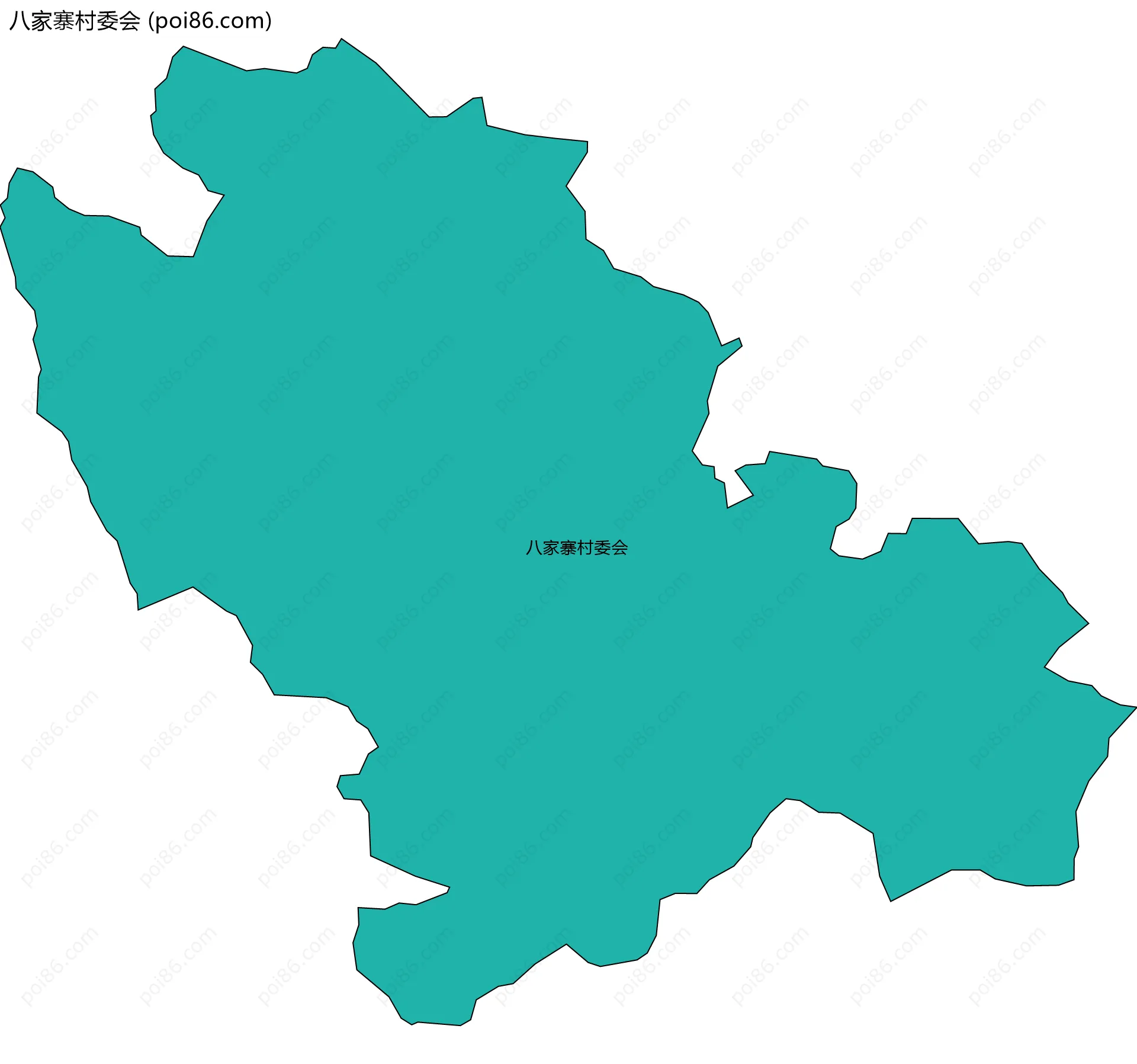 八家寨村委会边界地图