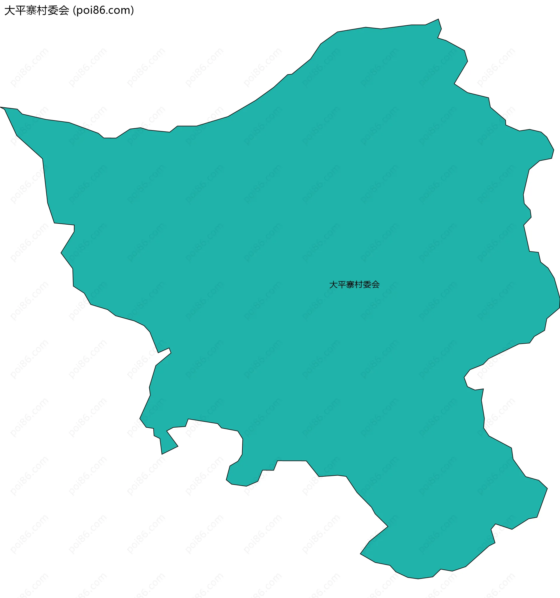 大平寨村委会边界地图