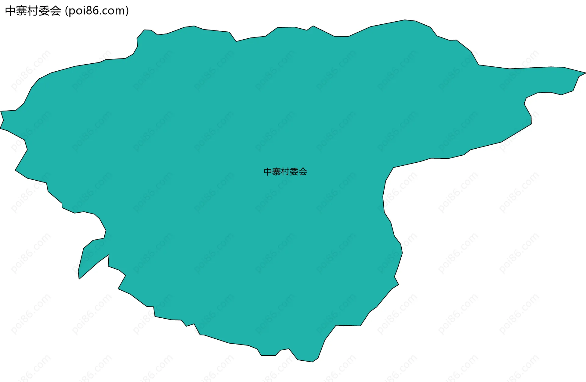 中寨村委会边界地图