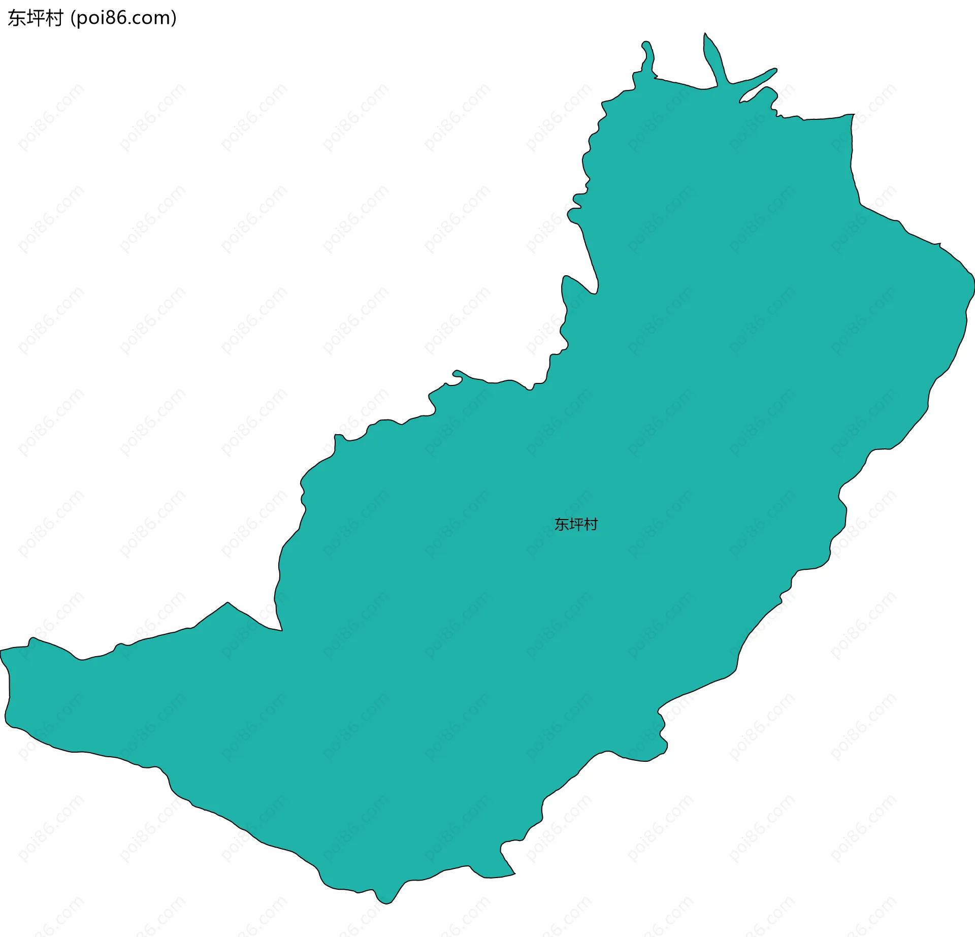 东坪村边界地图