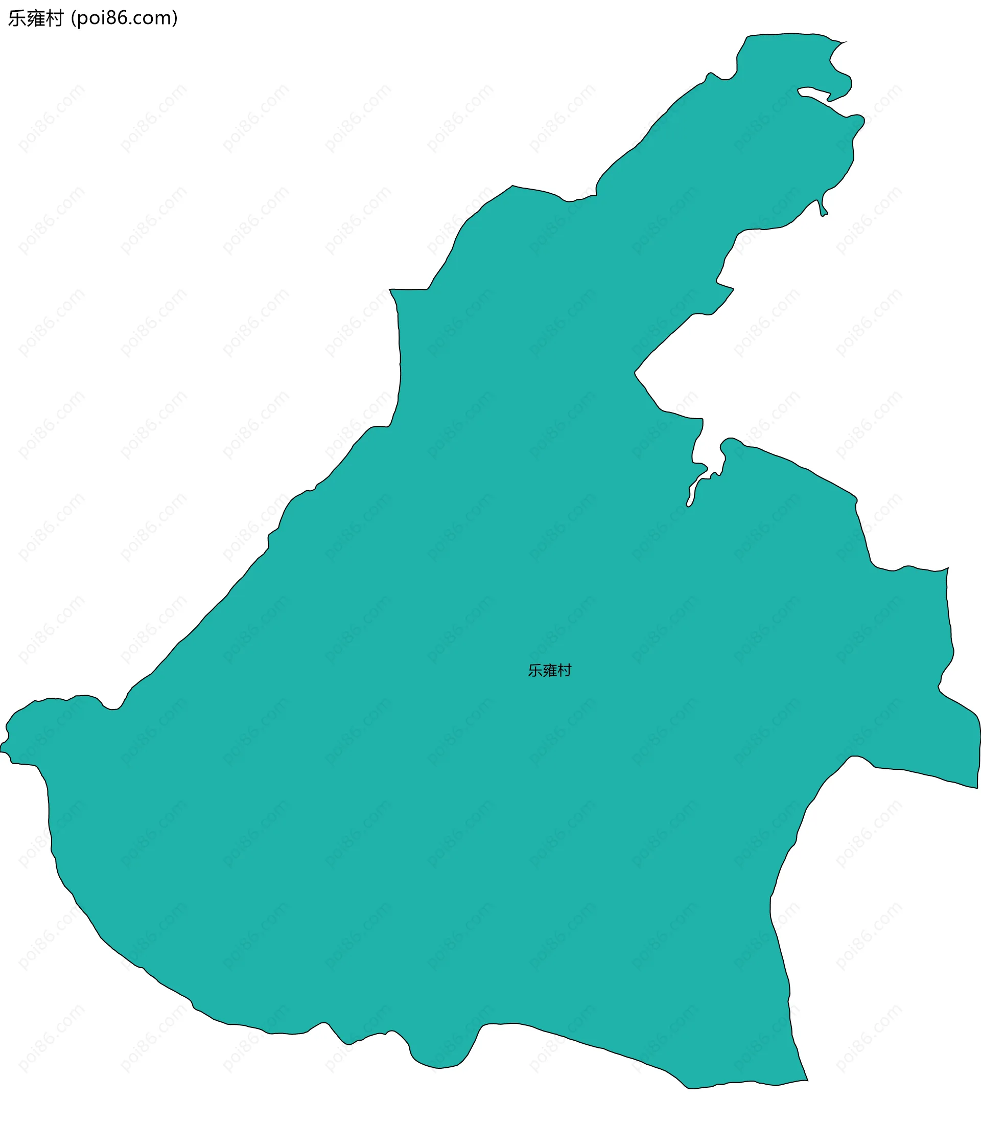 乐雍村边界地图