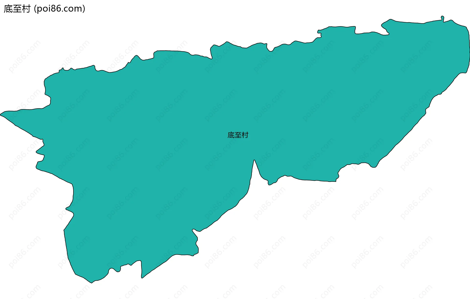 底至村边界地图