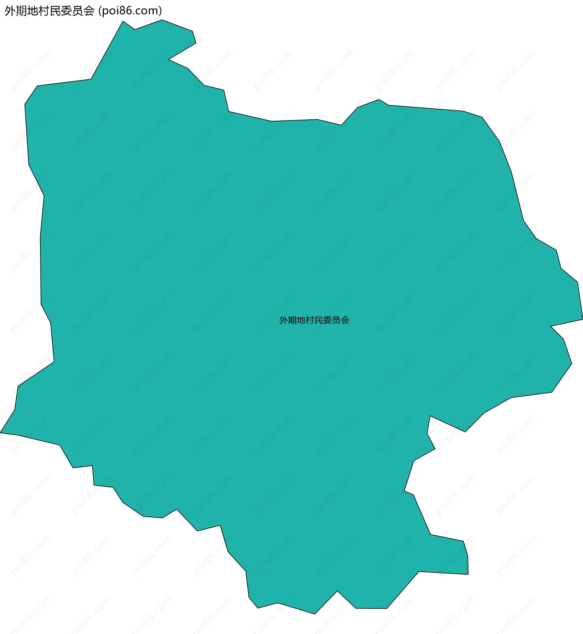 外期地村民委员会边界地图
