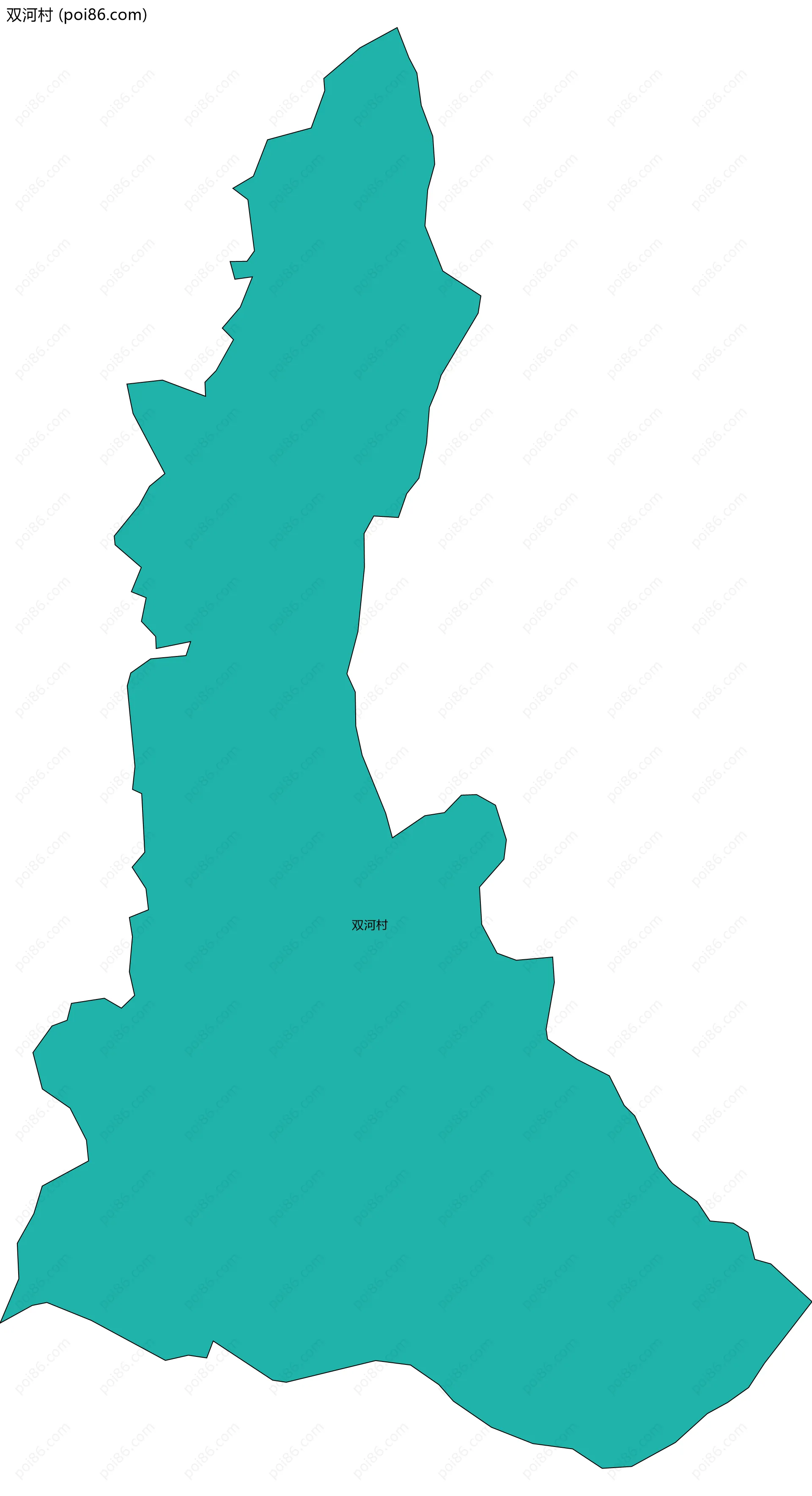 双河村边界地图