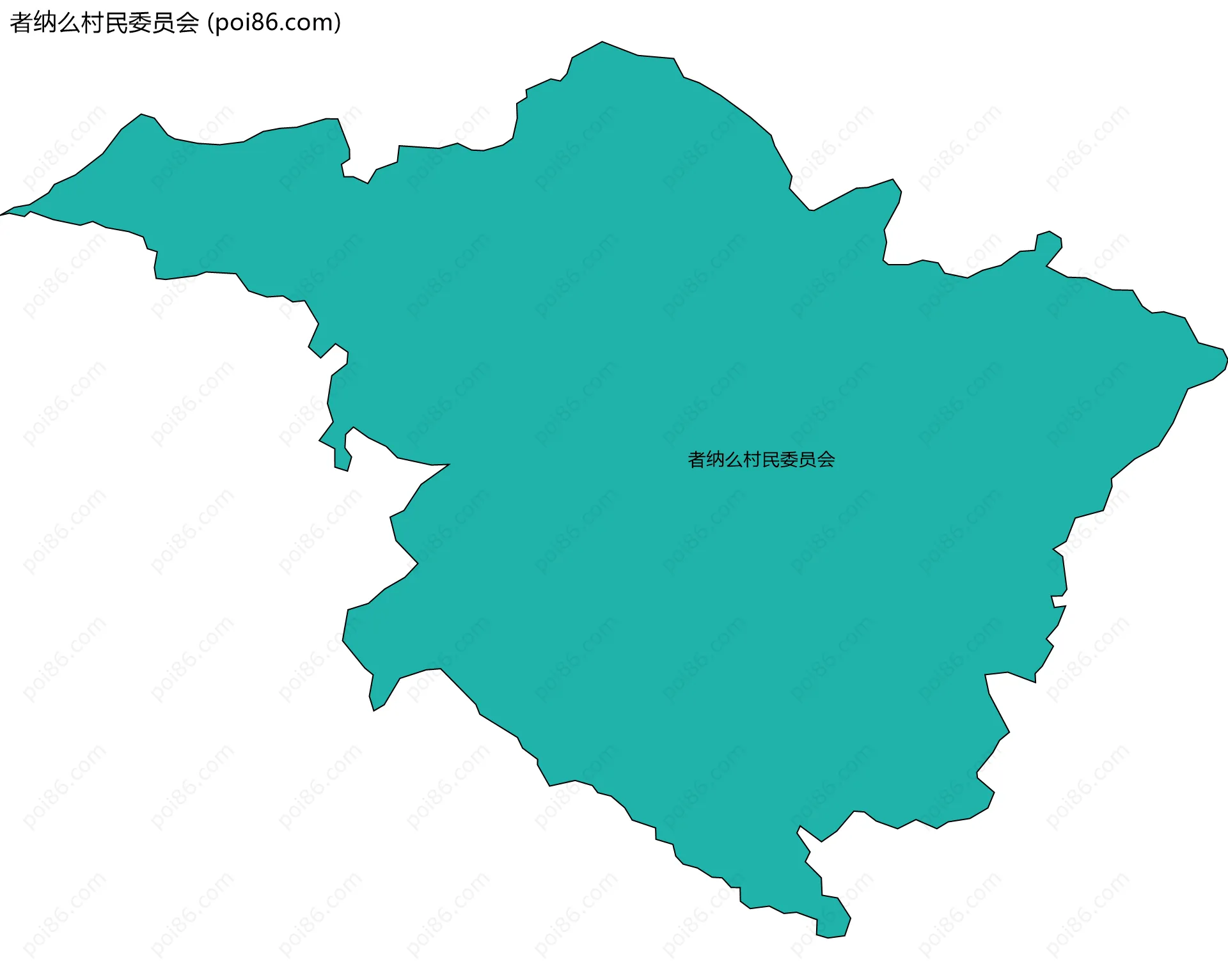 者纳么村民委员会边界地图