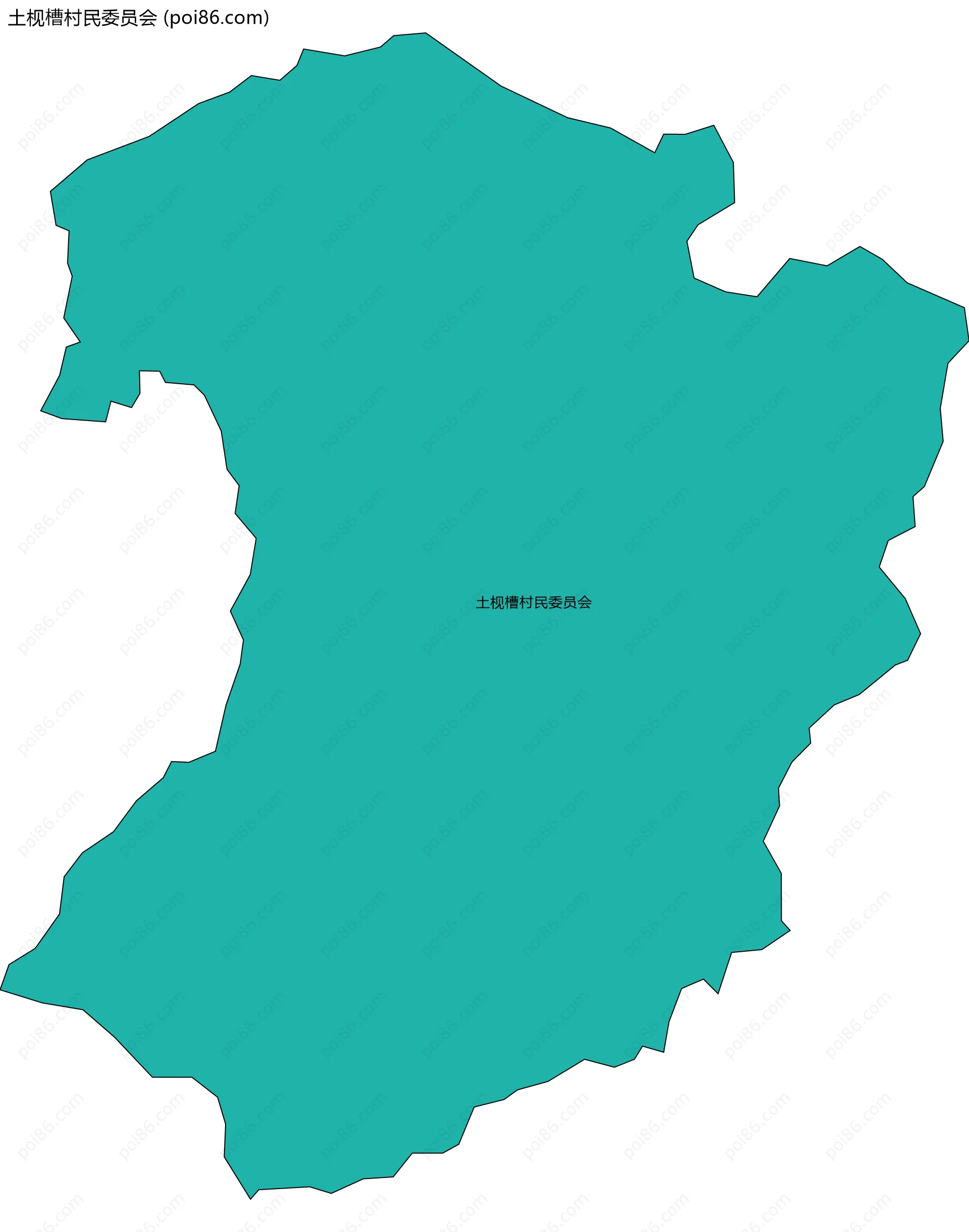 土枧槽村民委员会边界地图