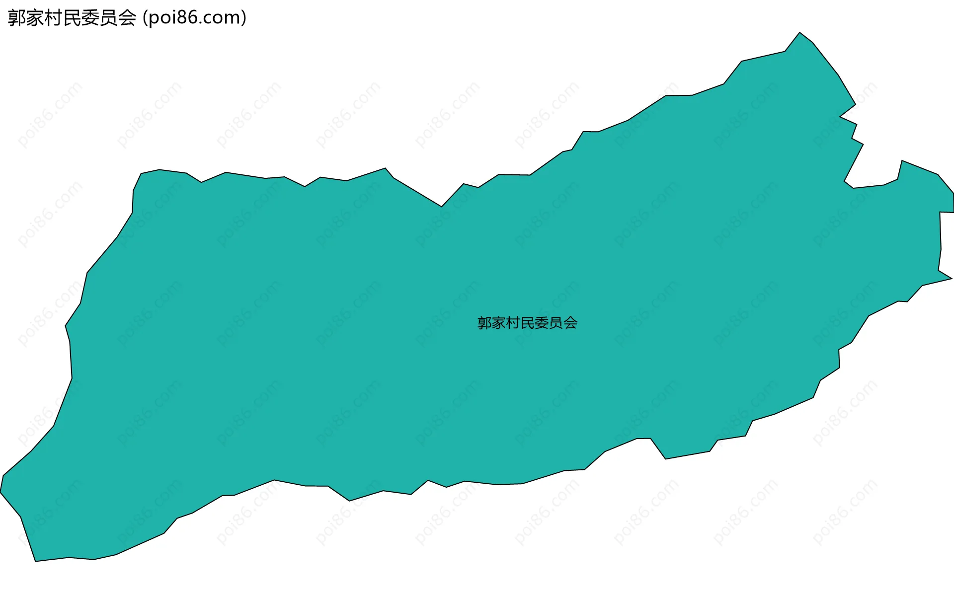 郭家村民委员会边界地图