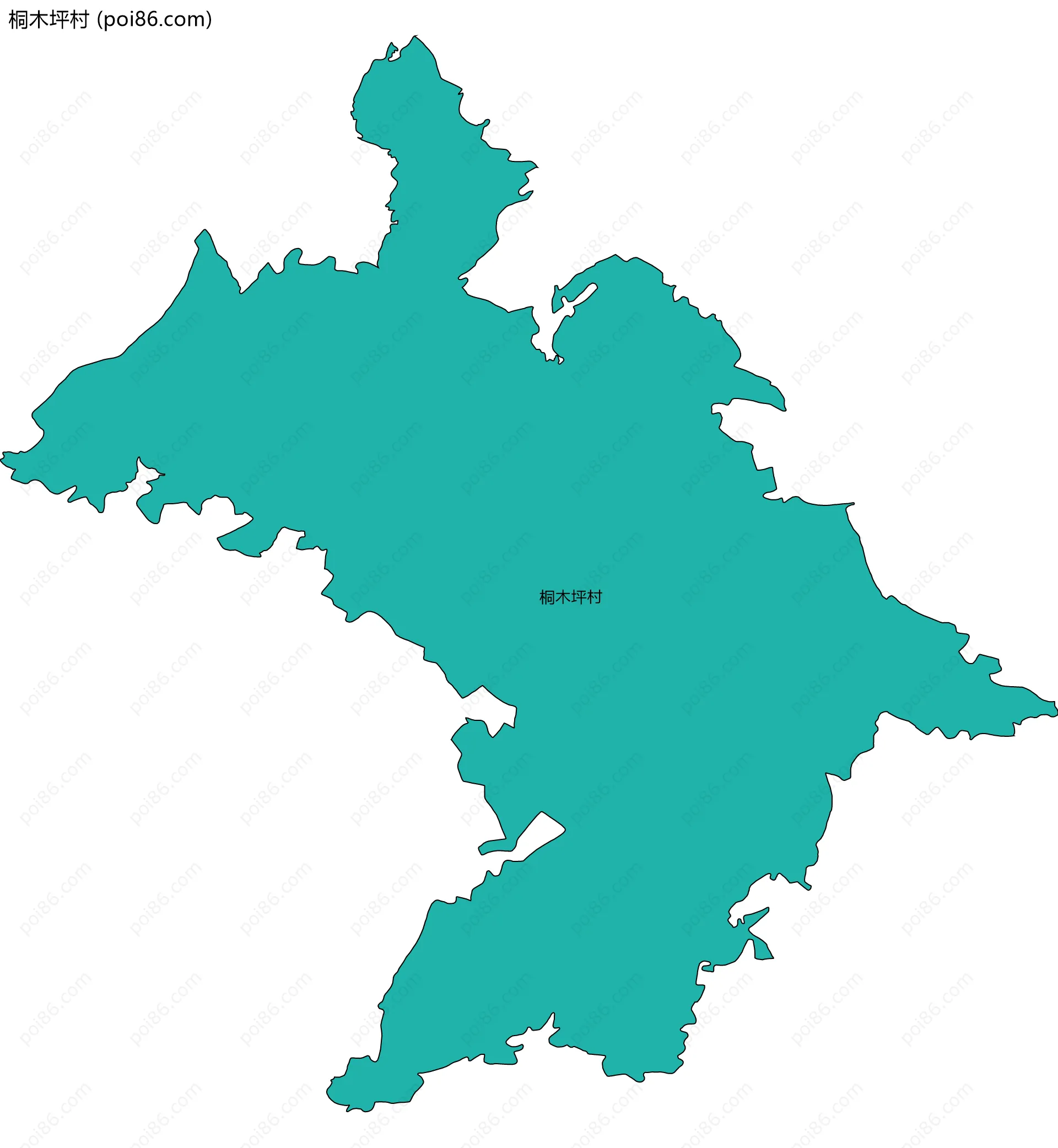 桐木坪村边界地图