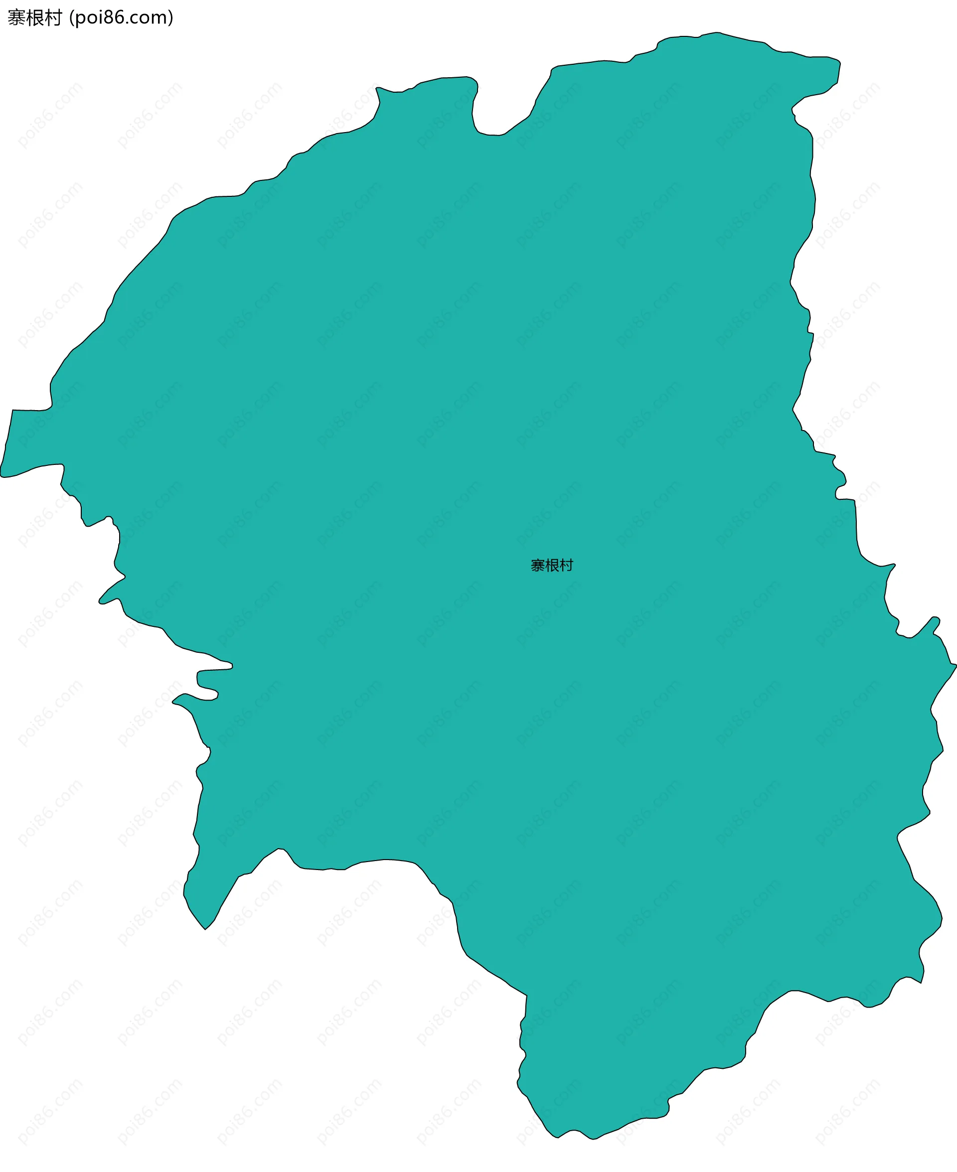 寨根村边界地图