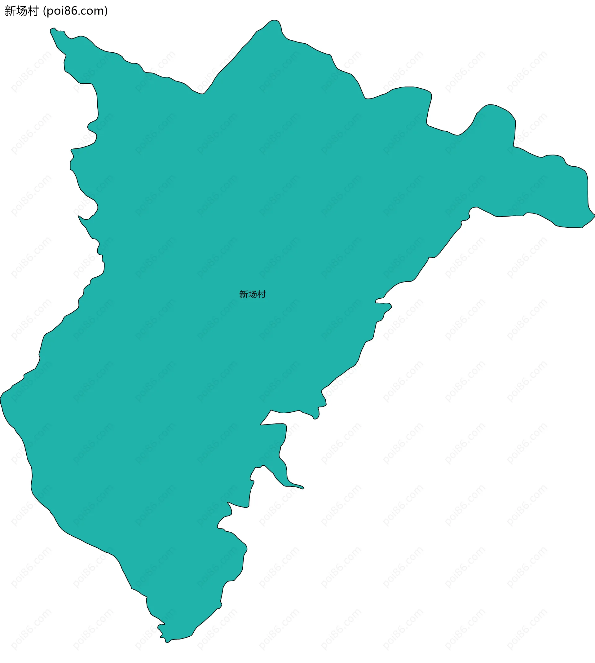 新场村边界地图