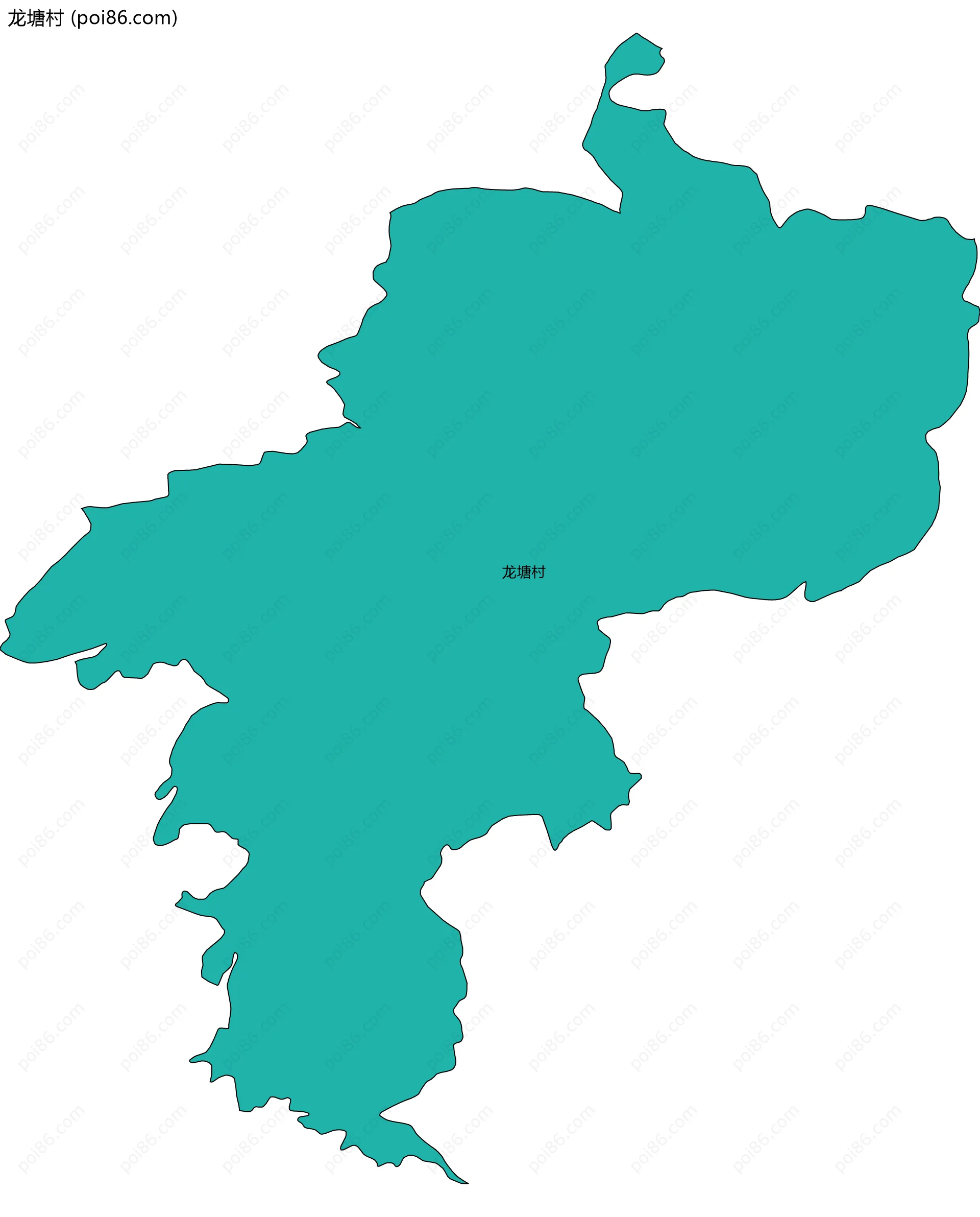 龙塘村边界地图