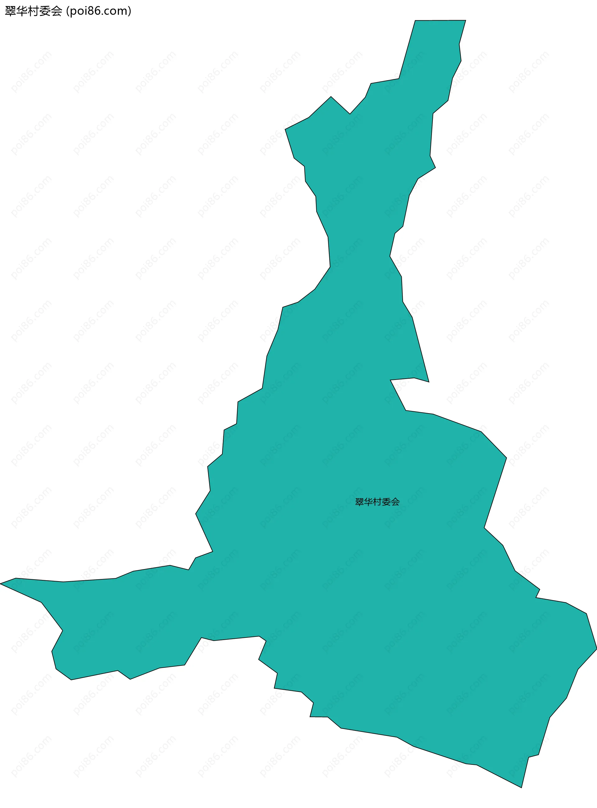 翠华村委会边界地图
