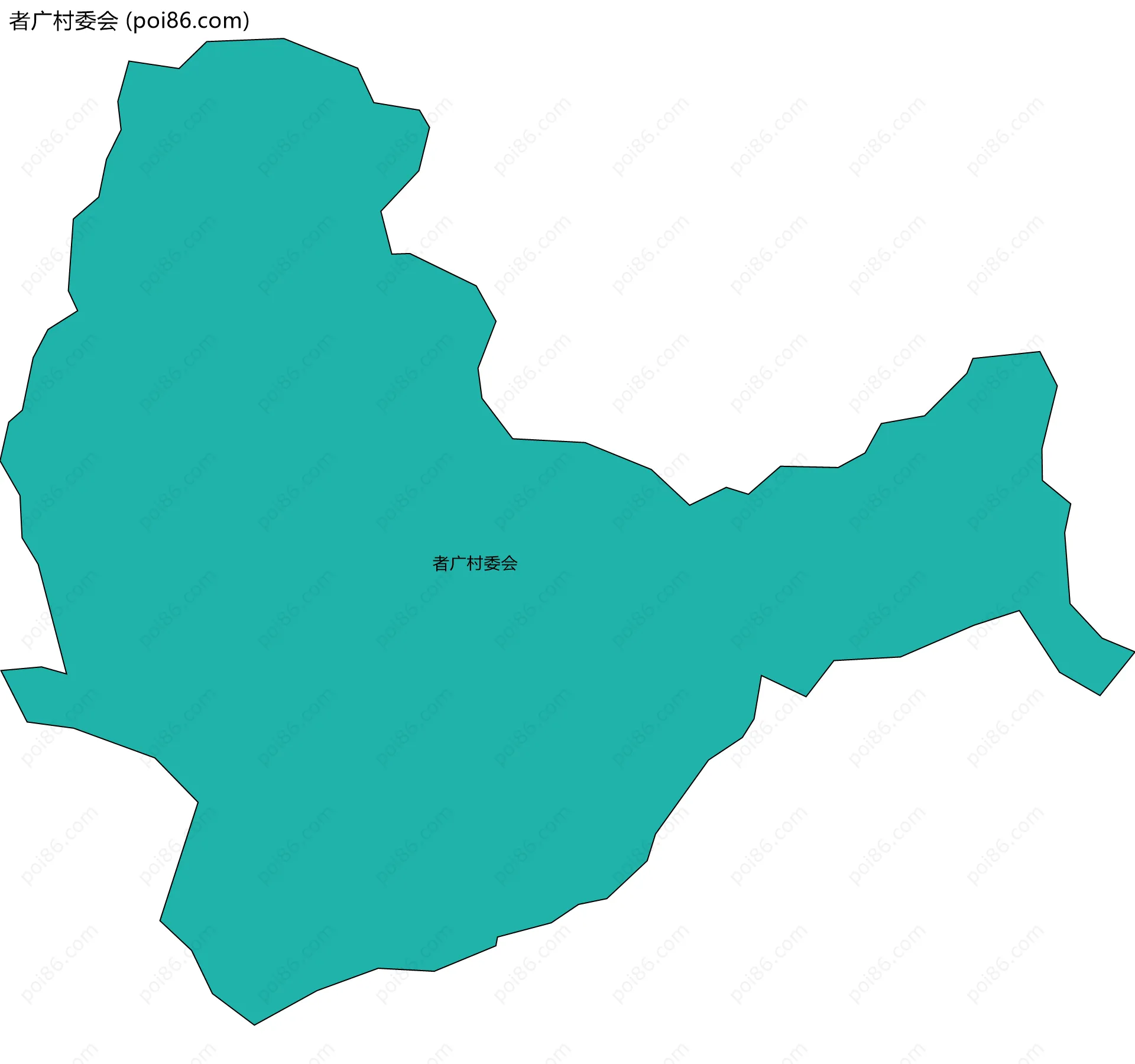 者广村委会边界地图