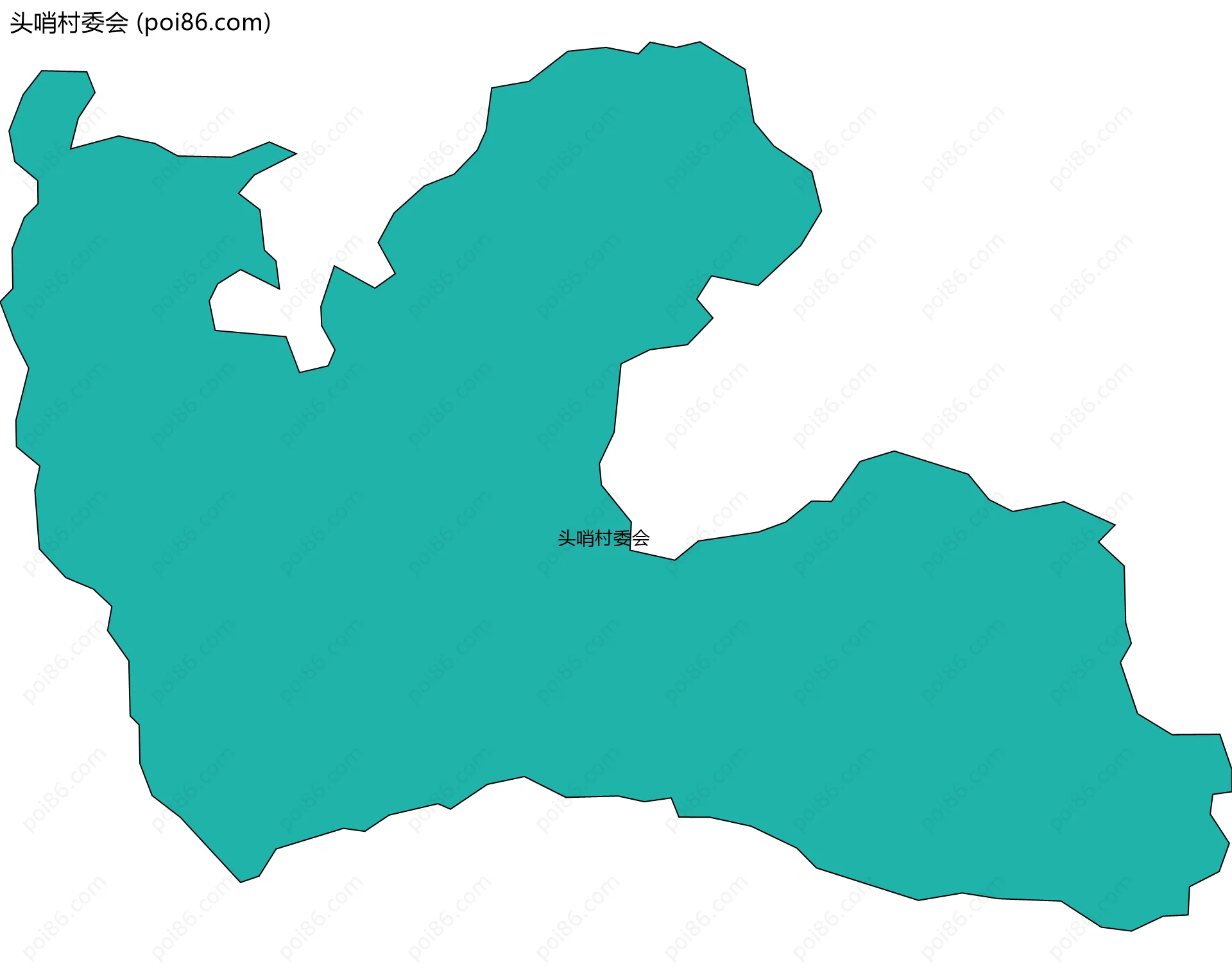 头哨村委会边界地图